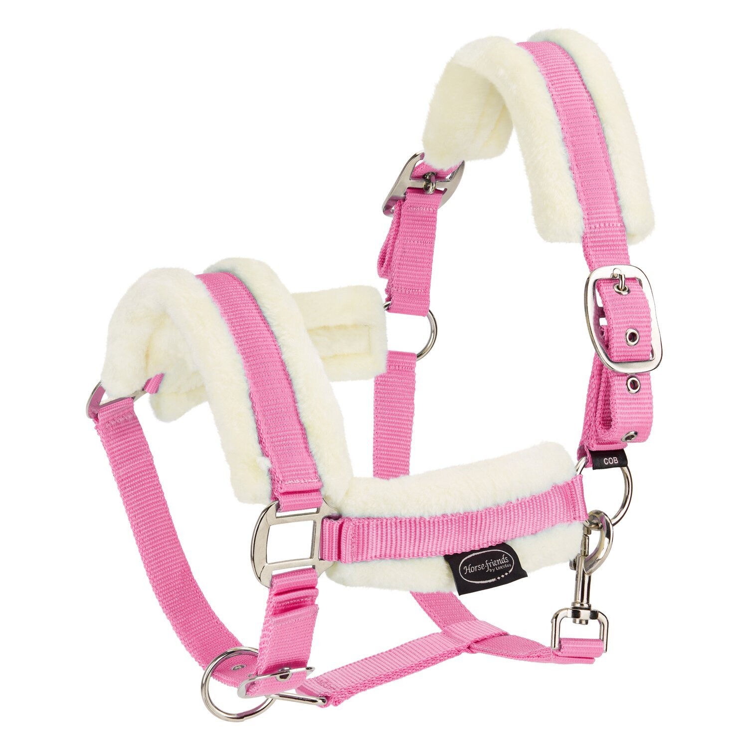 Horse-friends Webhalfter FauxFur Double Pin Buckle – Ansicht 1