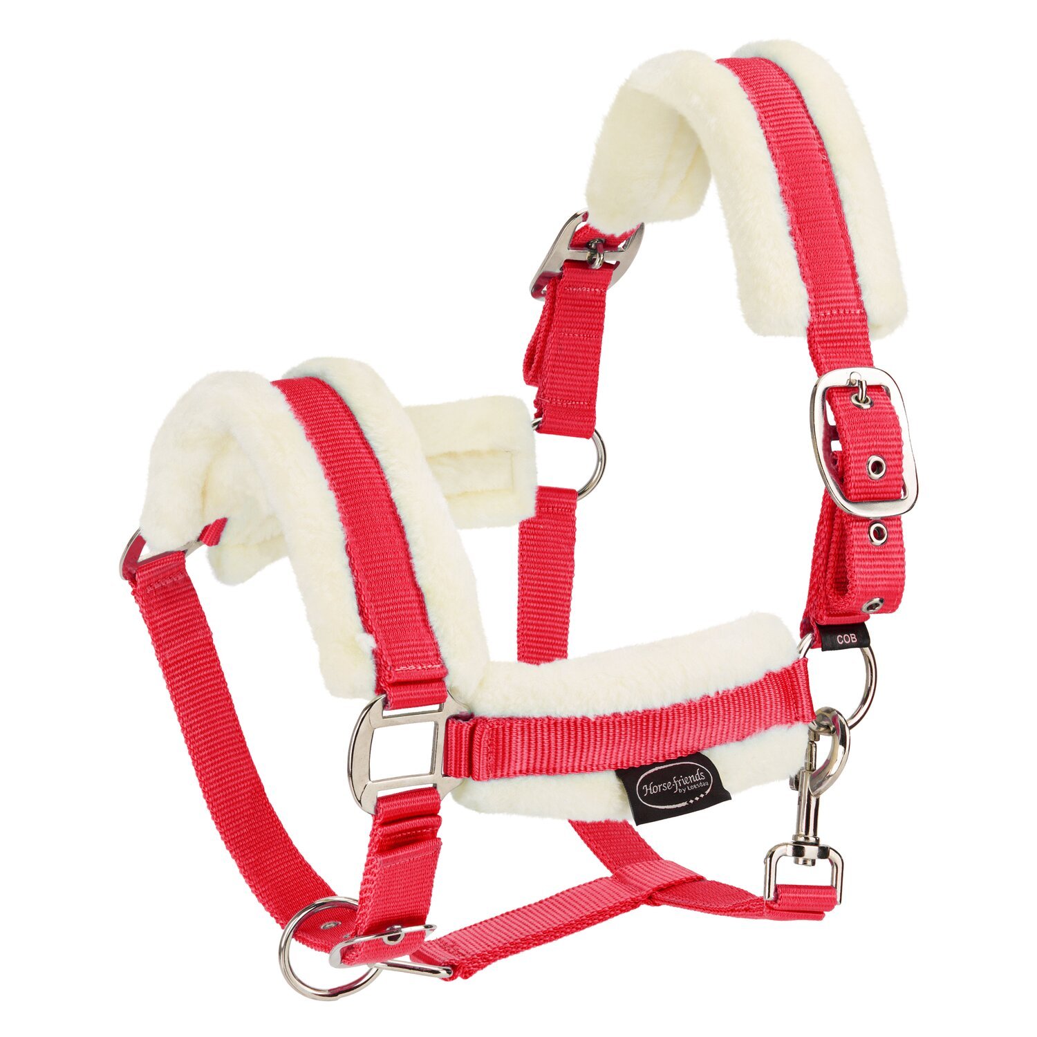 Horse-friends Webhalfter FauxFur Double Pin Buckle – Ansicht 1
