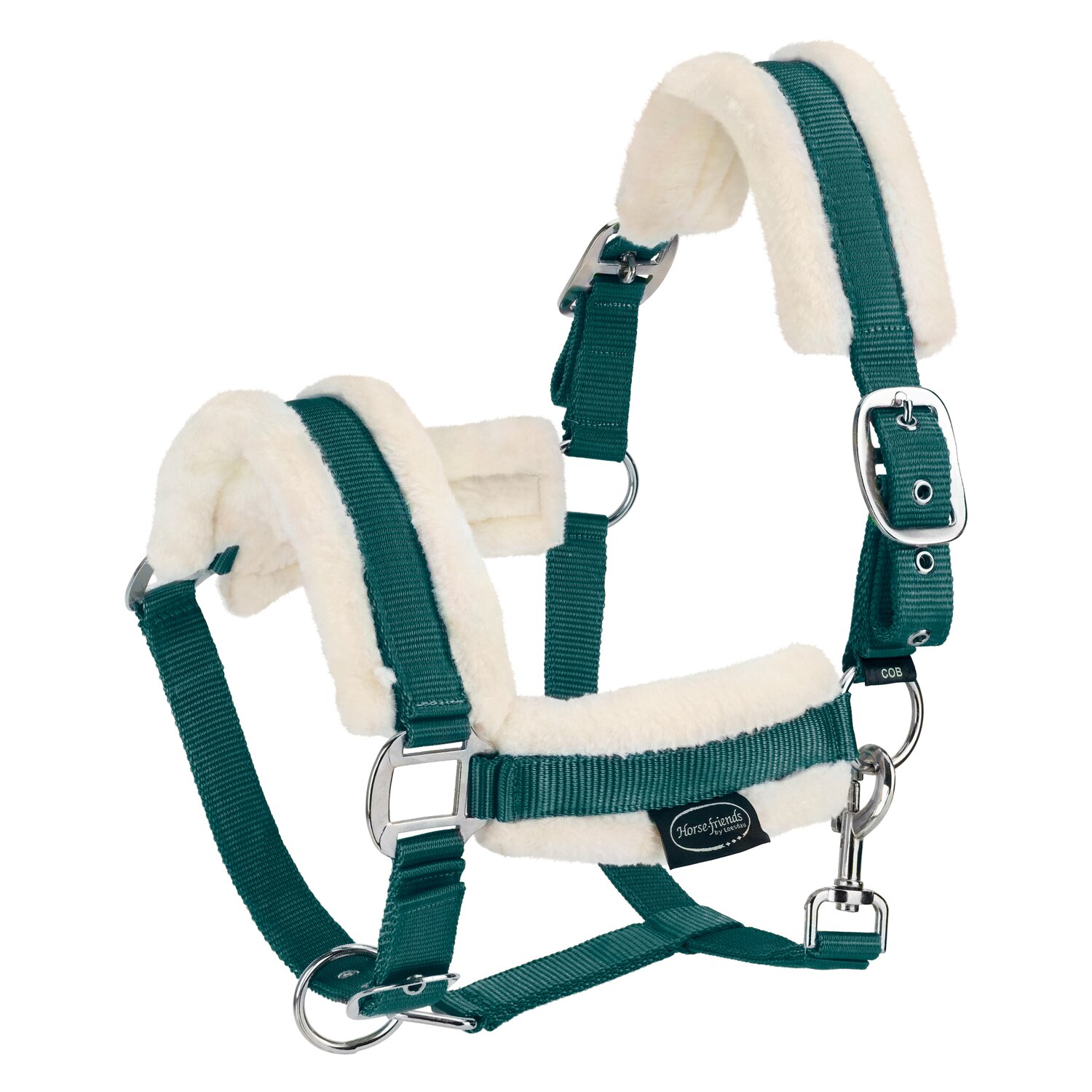 Horse-friends Webhalfter FauxFur Double Pin Buckle – Ansicht 1