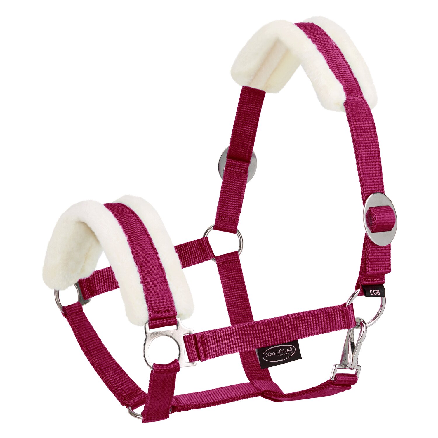 Horse-friends Webhalfter FauxFur Sliding Buckle &ndash; Ansicht 1