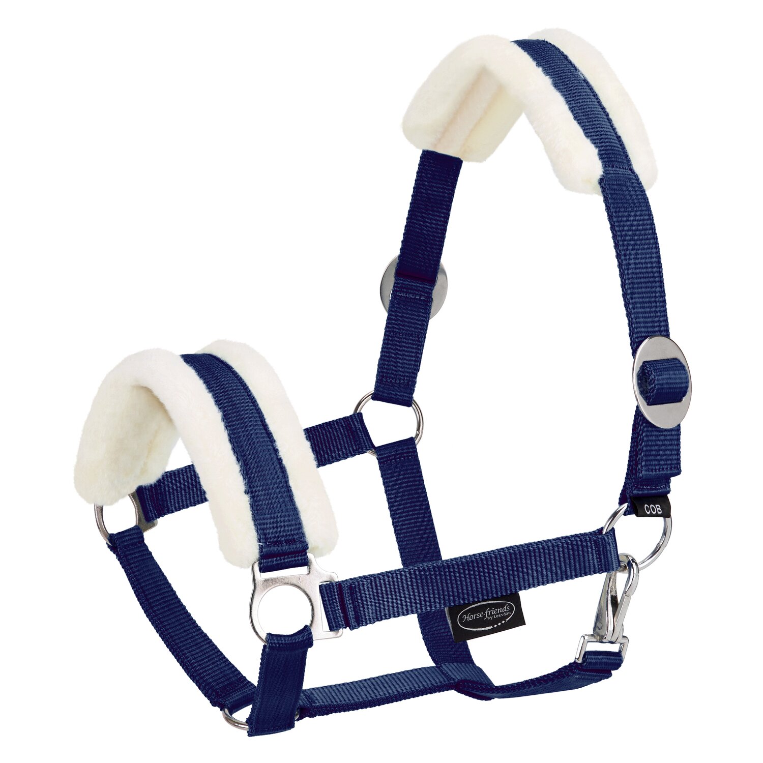 Horse-friends Webhalfter FauxFur Sliding Buckle &ndash; Ansicht 1