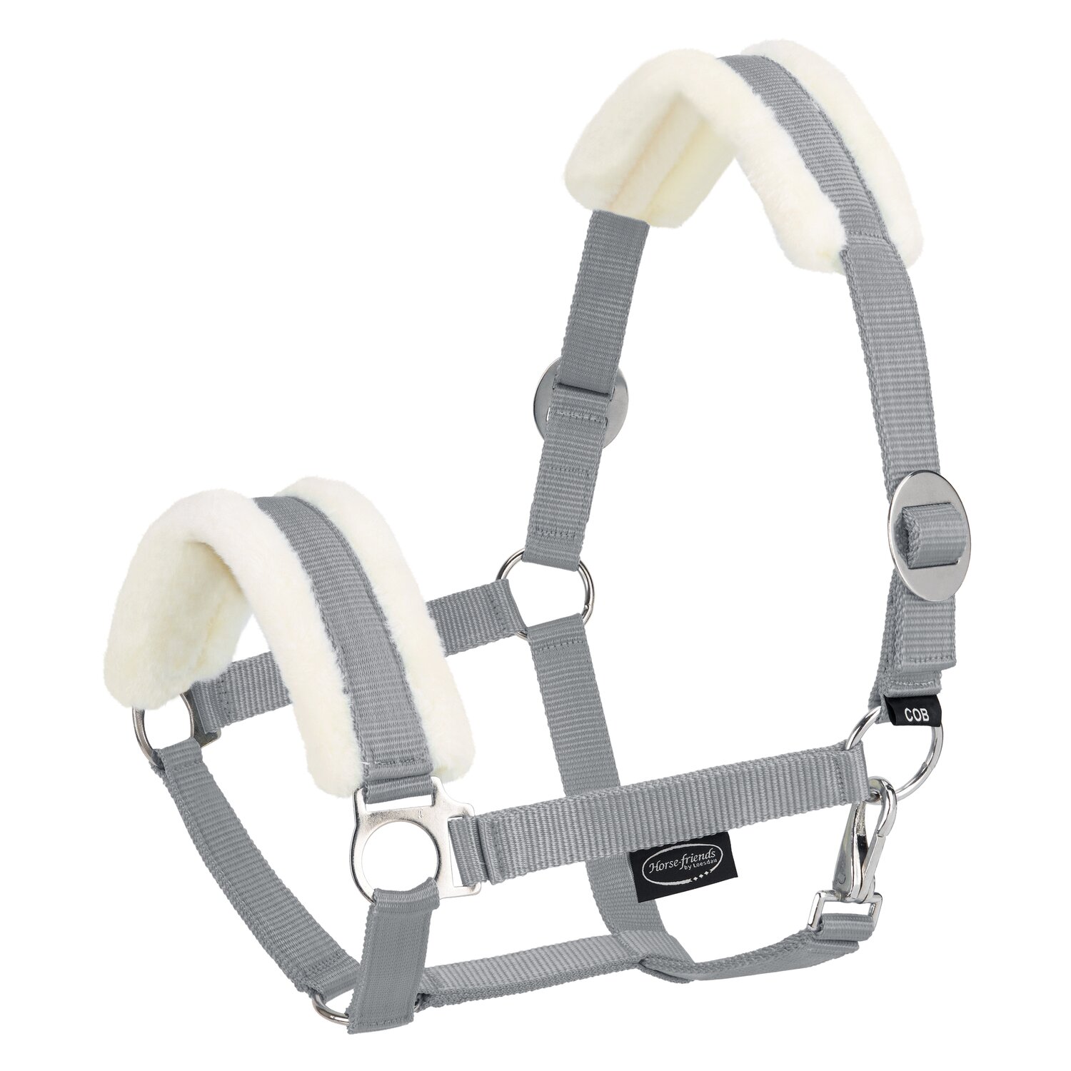 Horse-friends Webhalfter FauxFur Sliding Buckle – Ansicht 1