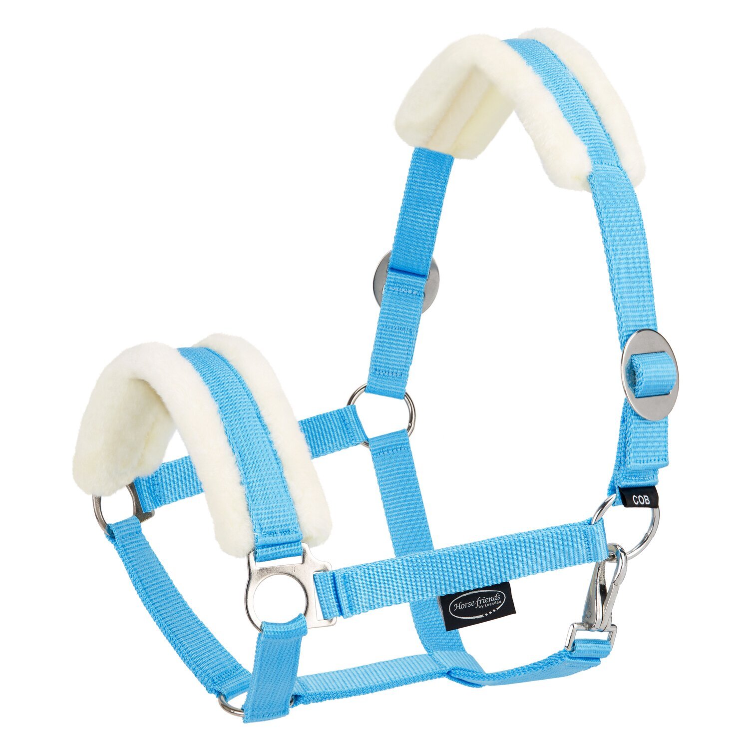 Horse-friends Webhalfter FauxFur Sliding Buckle – Ansicht 1