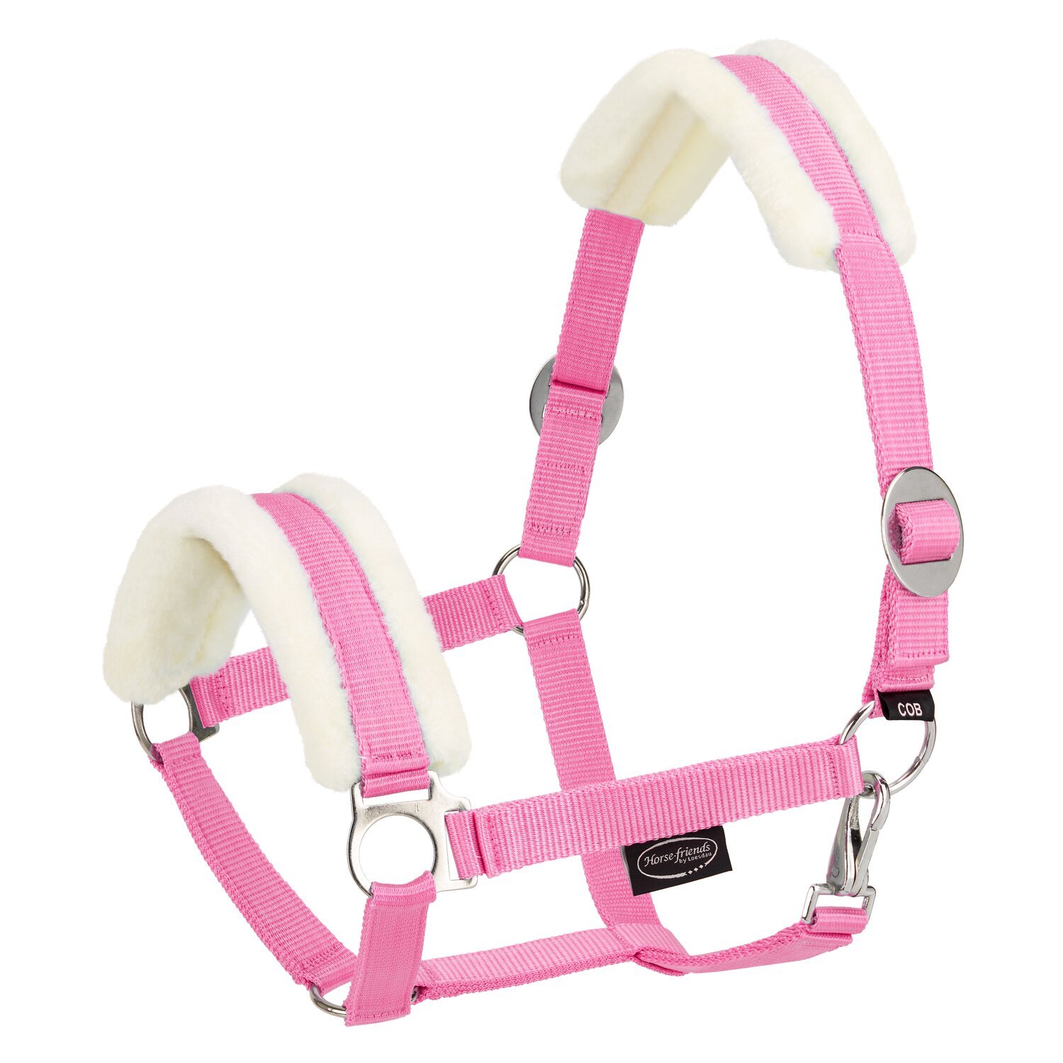 Horse-friends Webhalfter FauxFur Sliding Buckle – Ansicht 1