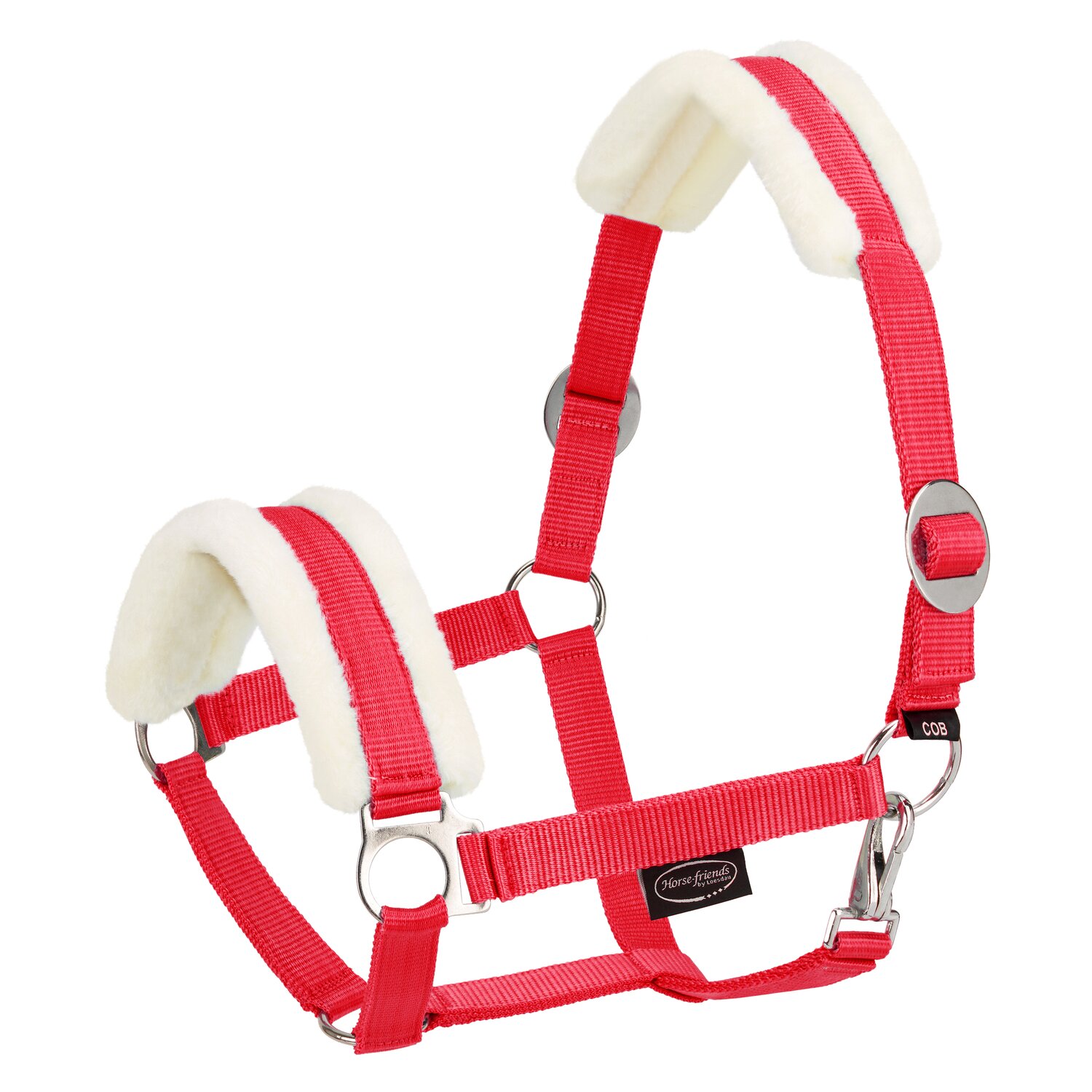 Horse-friends Webhalfter FauxFur Sliding Buckle – Ansicht 1