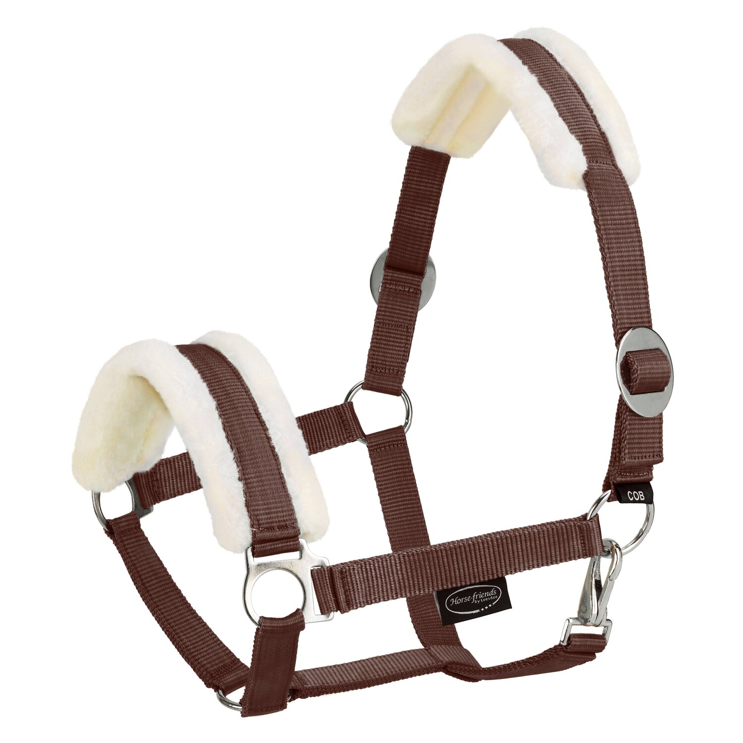 Horse-friends Webhalfter FauxFur Sliding Buckle – Ansicht 1