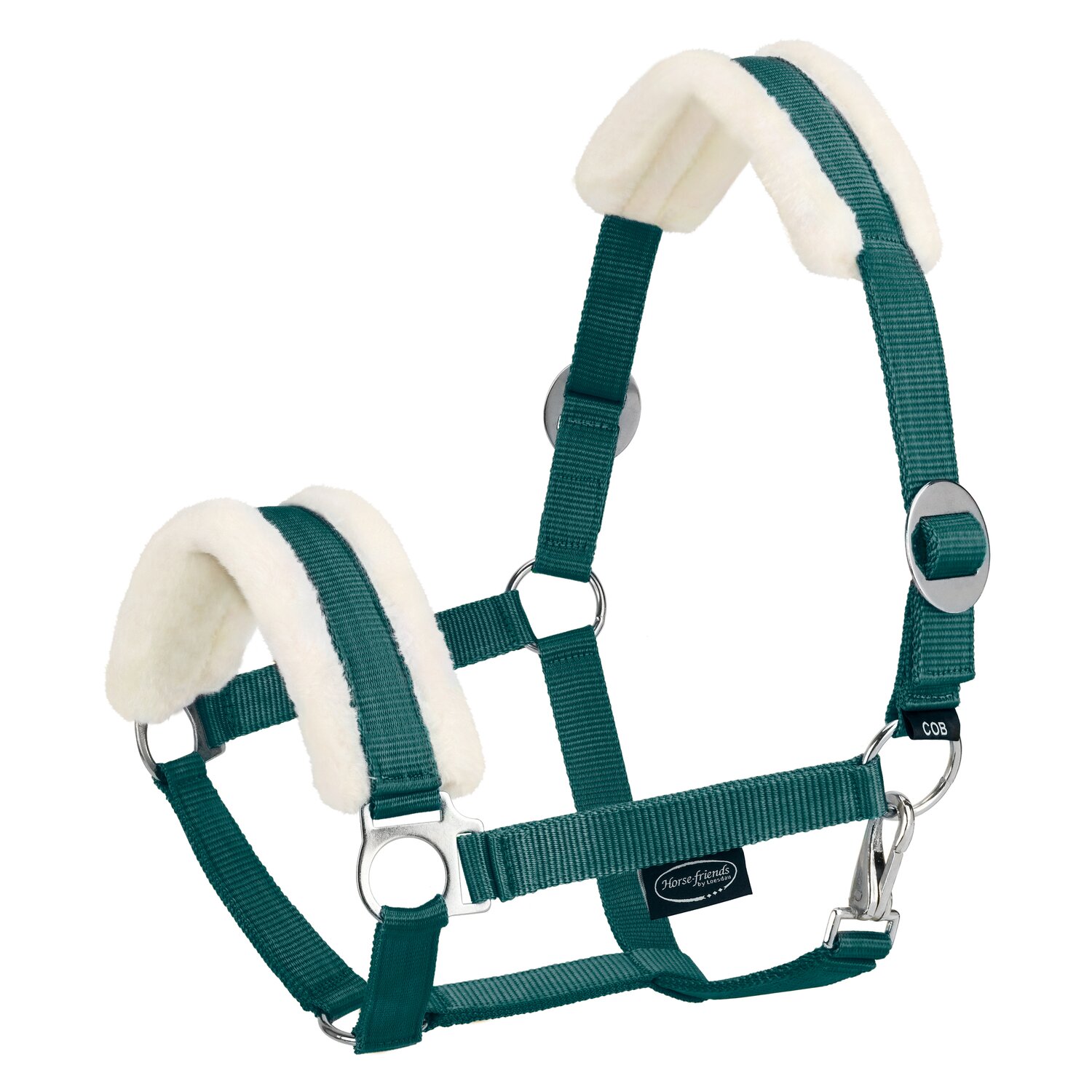 Horse-friends Webhalfter FauxFur Sliding Buckle – Ansicht 1