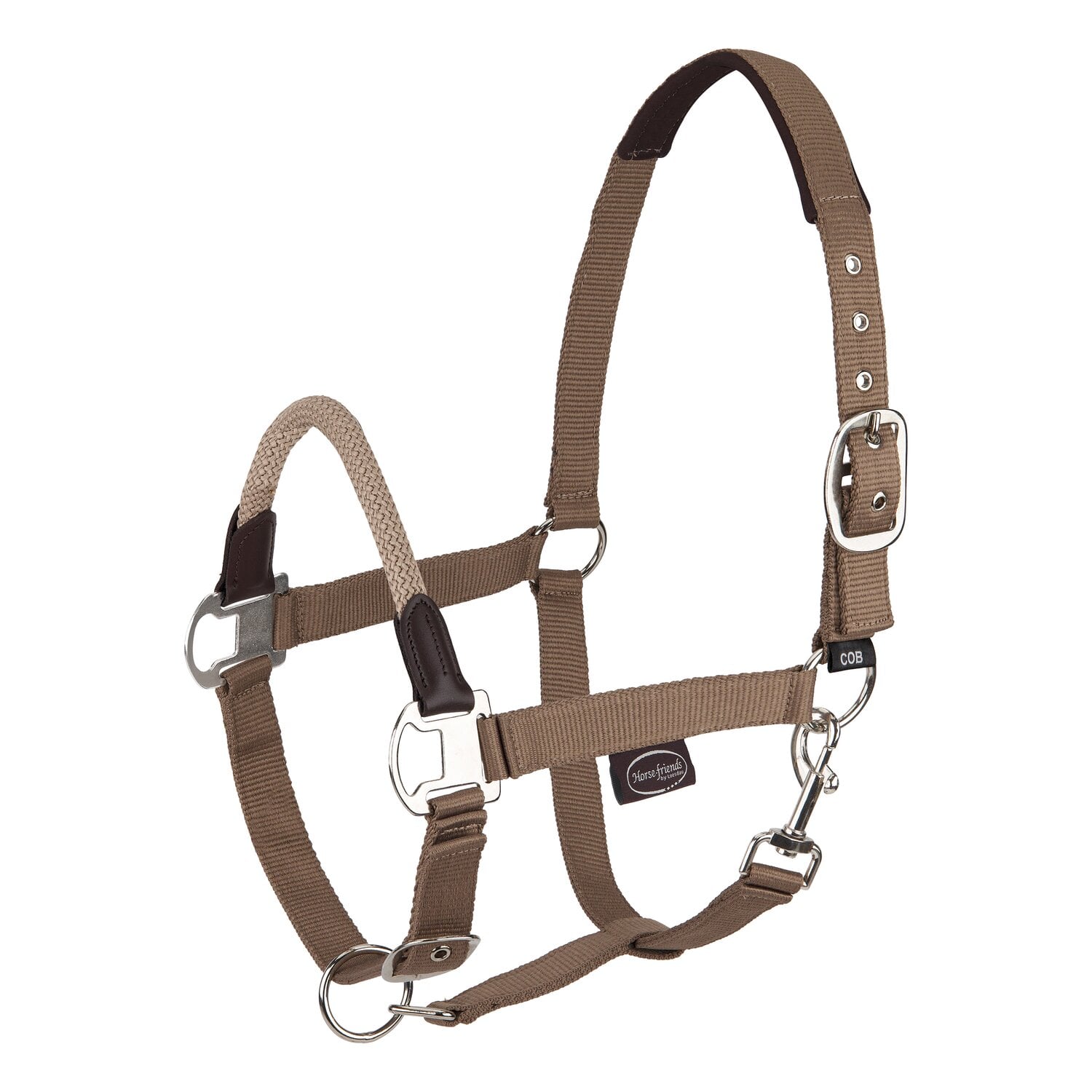 Horse-friends Halfter mit Kordel-Nasenband &ndash; Ansicht 1