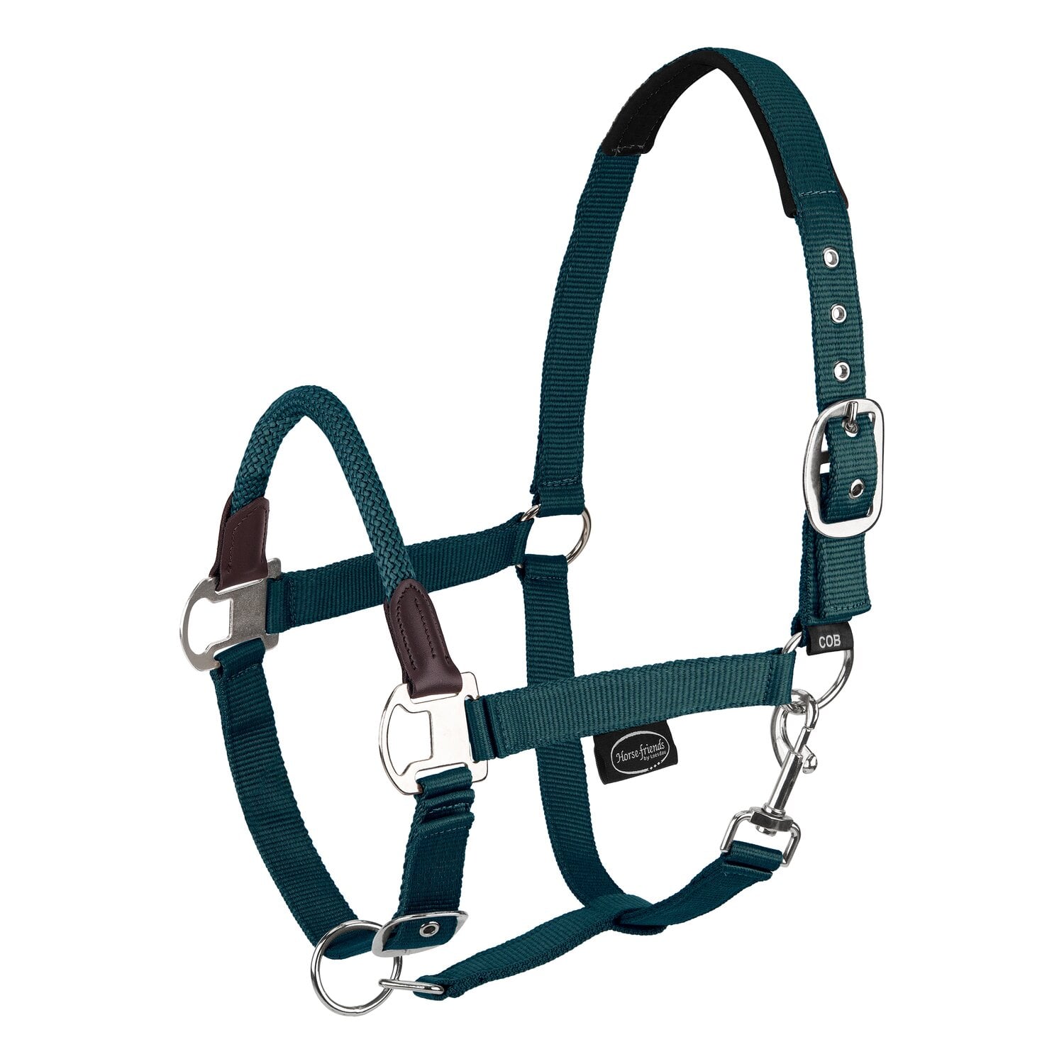 Horse-friends Halfter mit Kordel-Nasenband &ndash; Ansicht 1