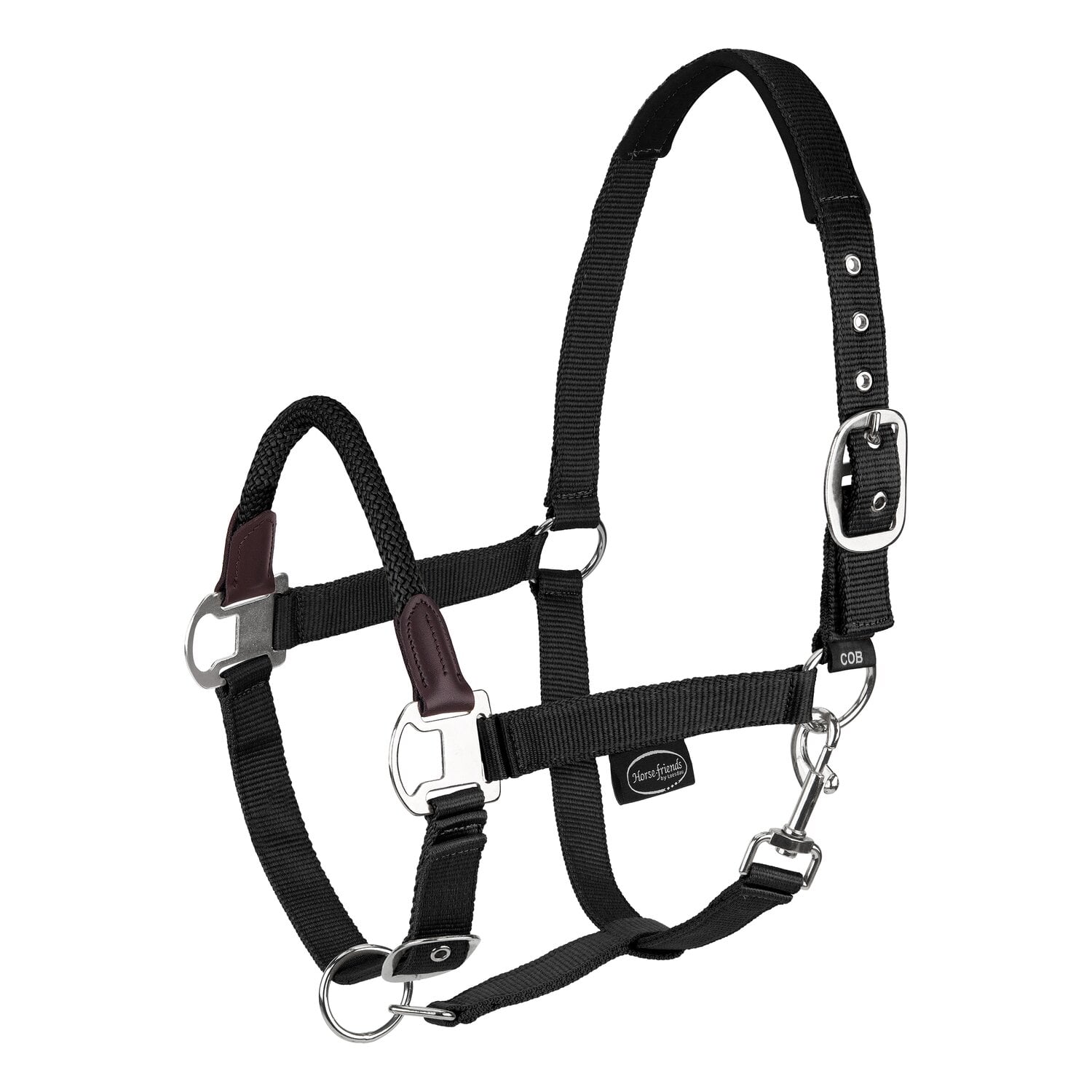 Horse-friends Halfter mit Kordel-Nasenband &ndash; Ansicht 1