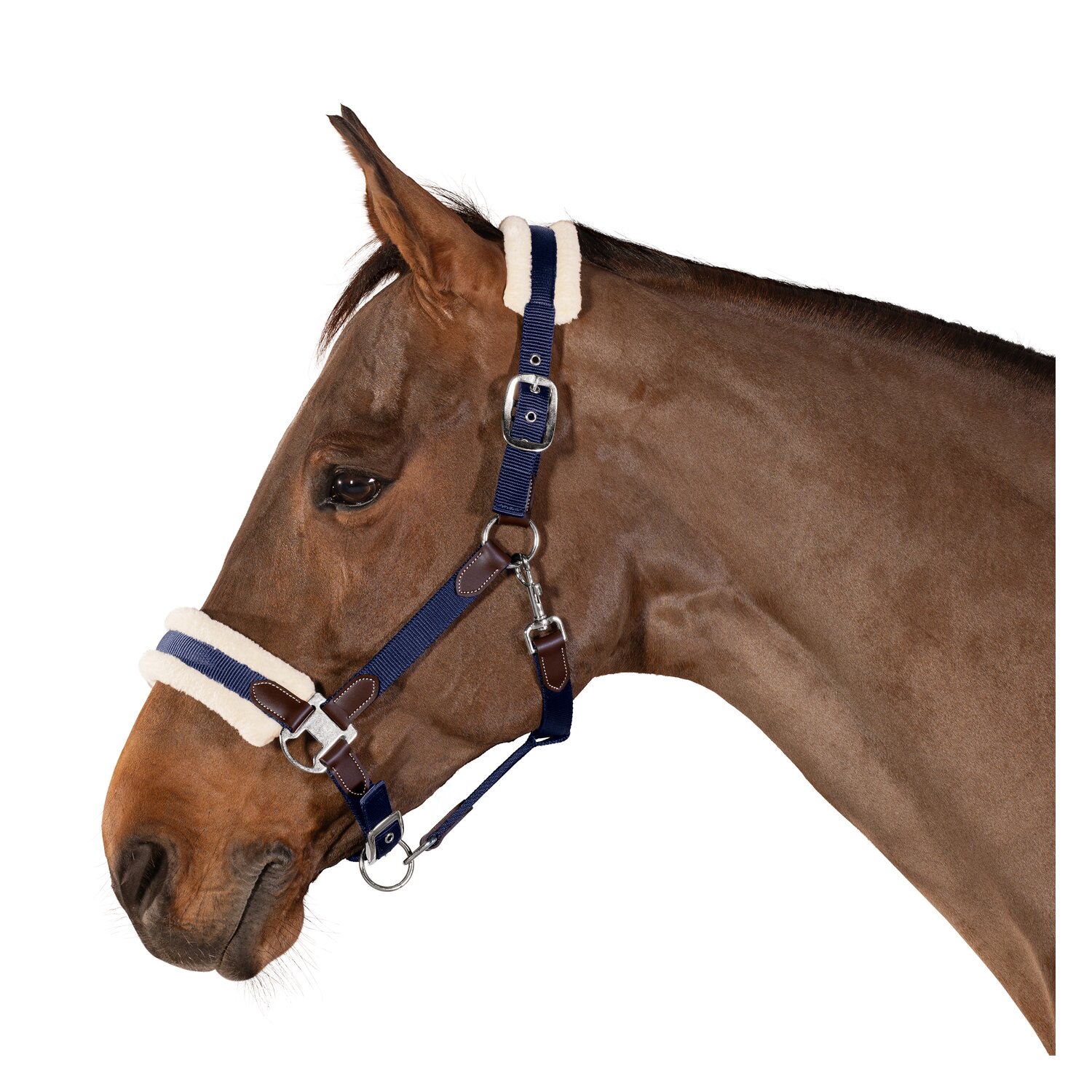 Horse-friends Webhalfter Faux Fur und Kunstleder