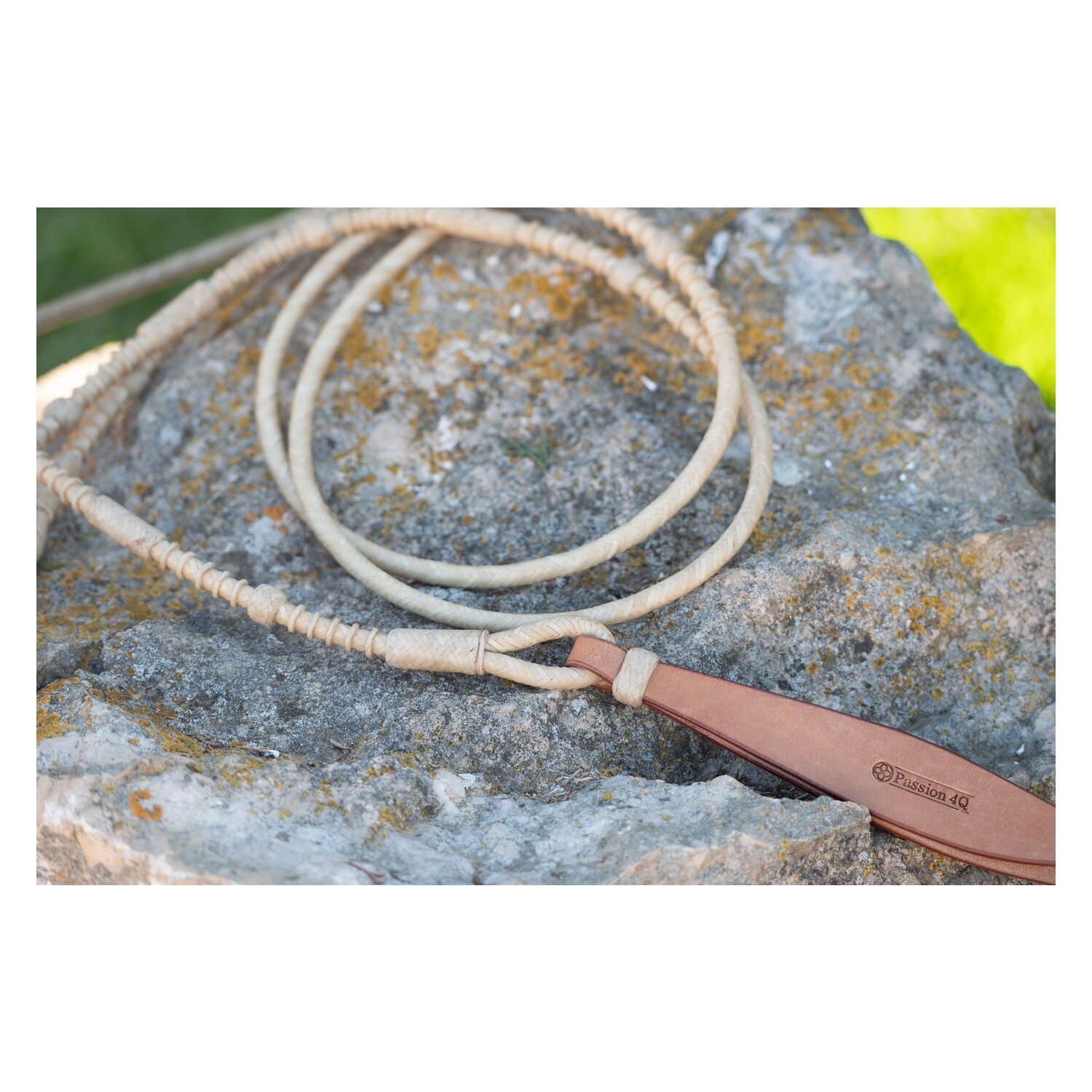 Passion 4Q Westernzügel Romal Reins Rawhide – Ansicht 3