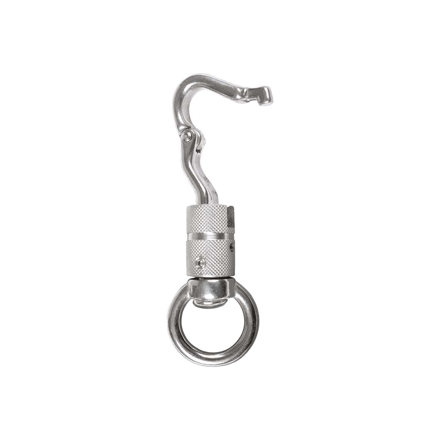 Loesdau Panikhaken mit Drehverschluss und Wirbel – Ansicht 2