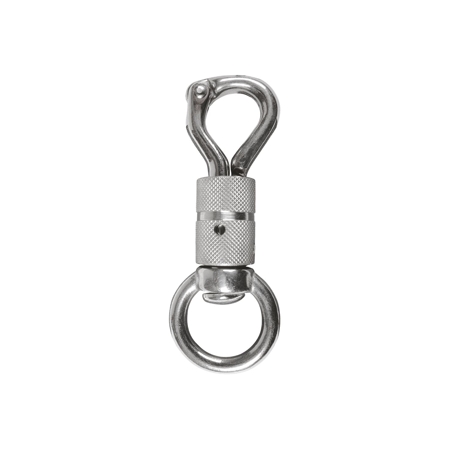 Loesdau Panikhaken mit Drehverschluss und Wirbel – Ansicht 1