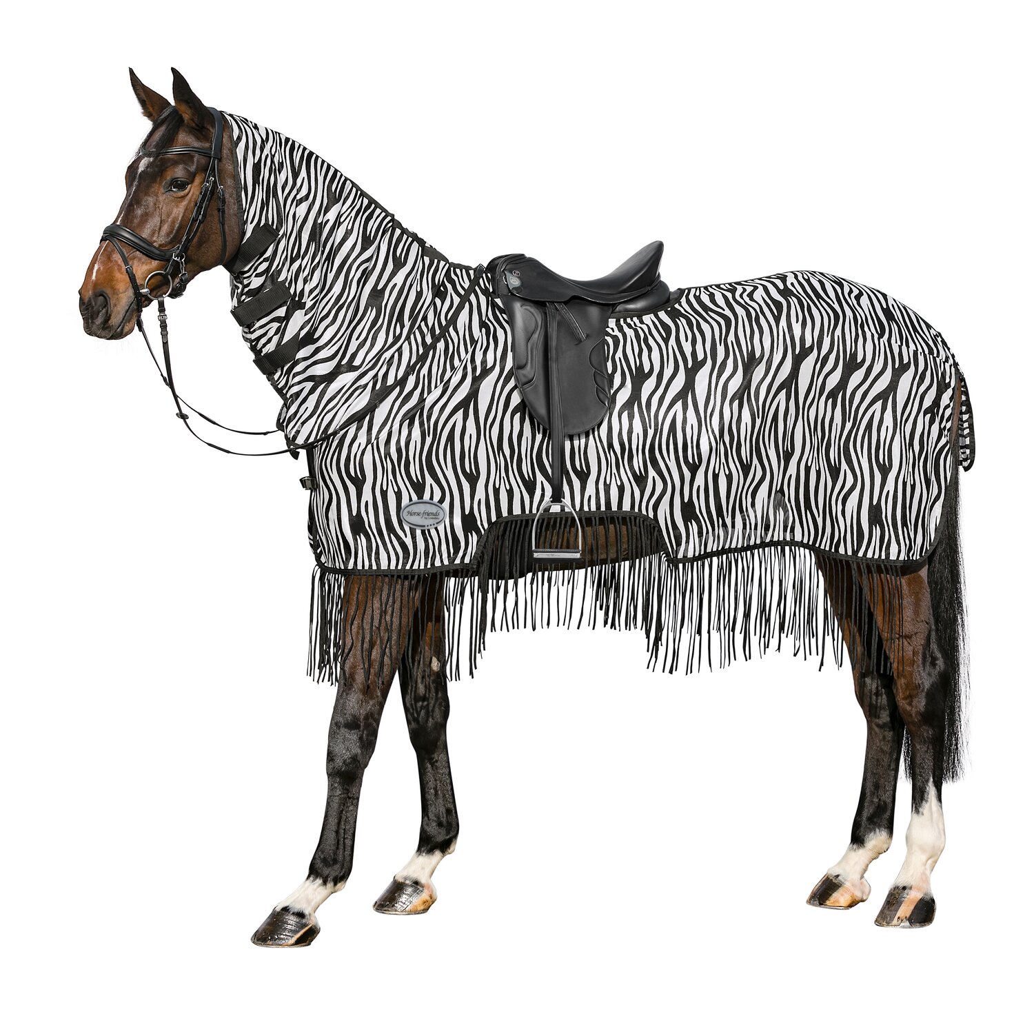 Horse-friends Ausreitdecke Moers mit Fransen – Ansicht 2