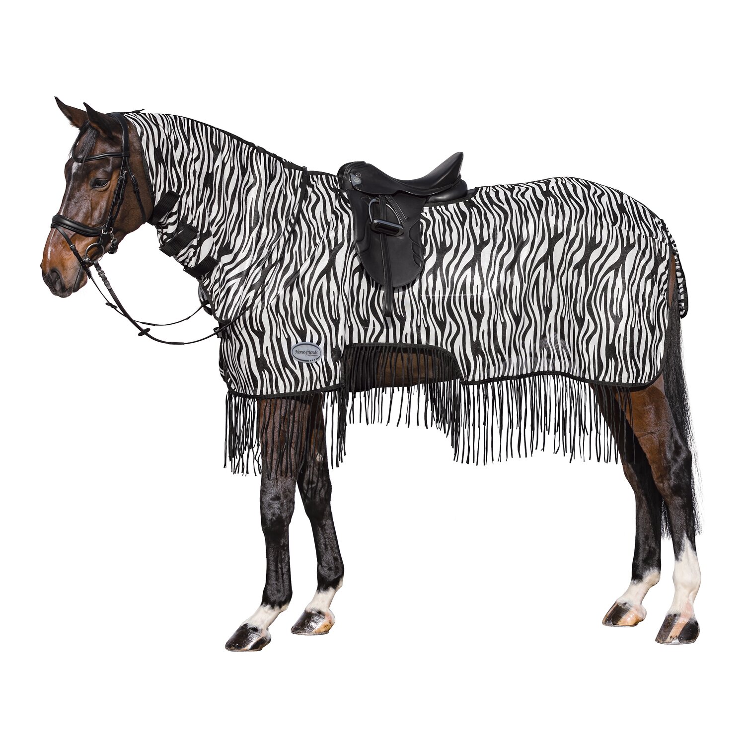 Horse-friends Ausreitdecke Moers mit Fransen – Ansicht 1