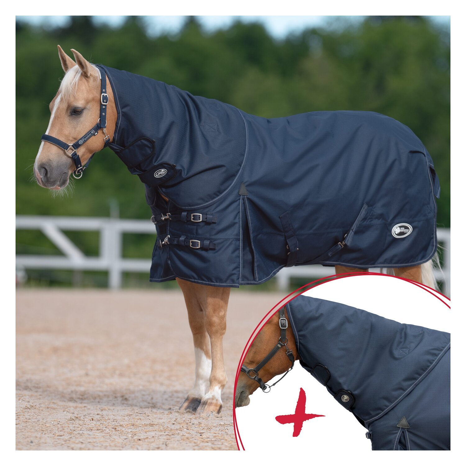 IRISh INNOVATION Outdoordecke + Halsteil Charlotte 1200 D, 50 g - Set – Ansicht 1