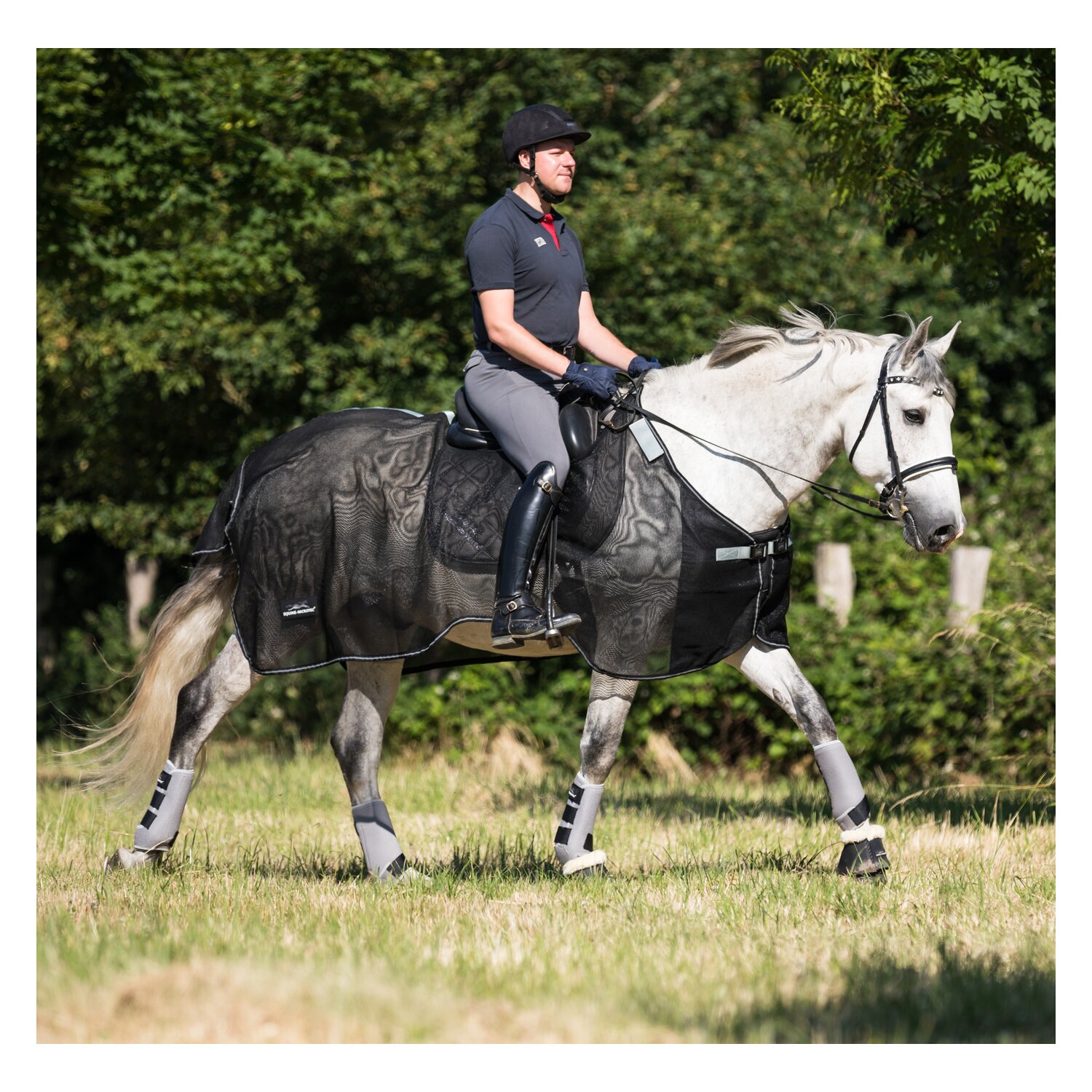 EQUINE-MICROTEC Fliegenausreitdecke MICRO MESH PROTECT – Ansicht 2
