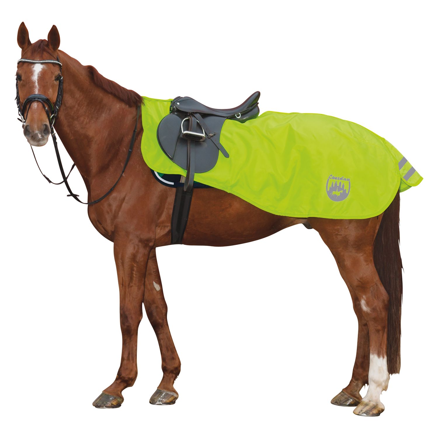 Loesdau Reflex-Ausreitdecke mit Fleecefutter – Ansicht 1
