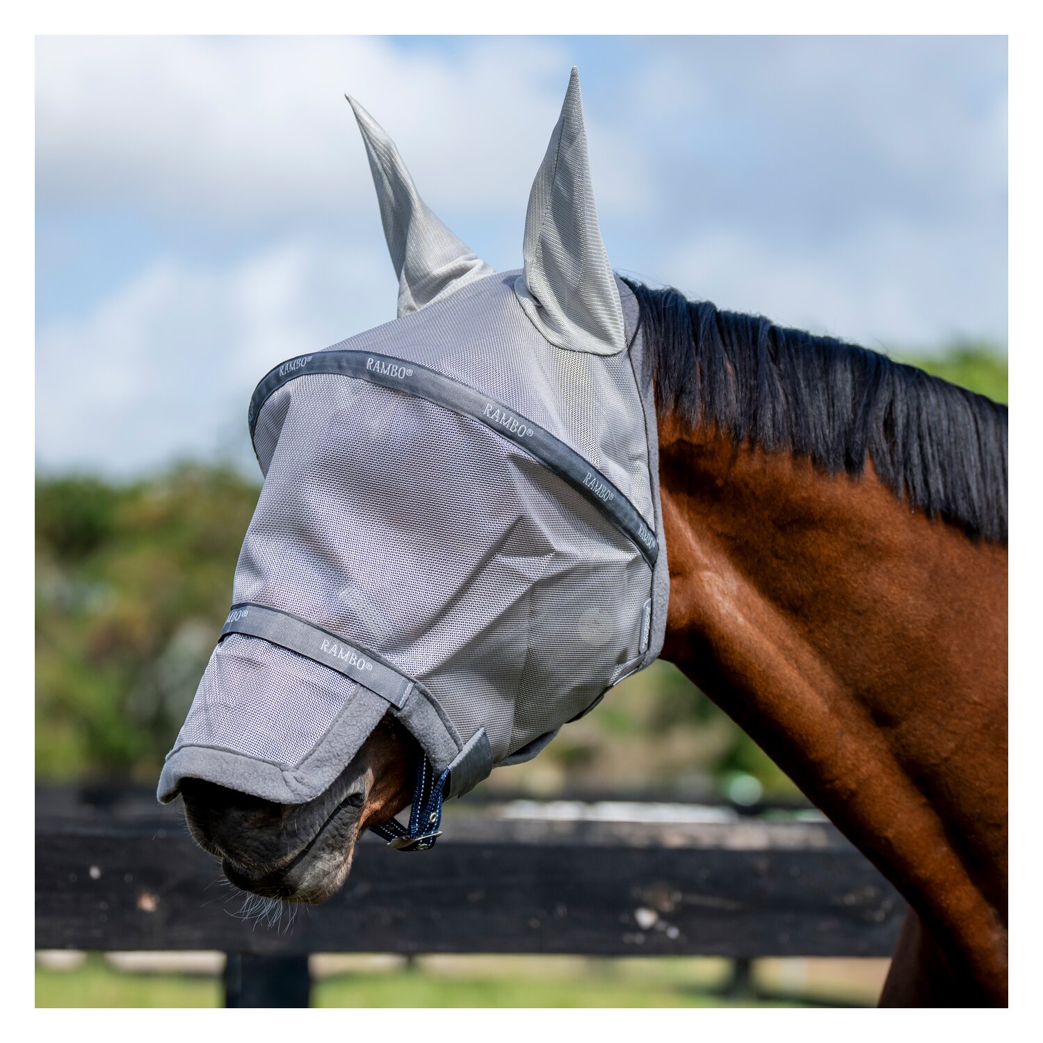 HORSEWARE Fliegenmaske RAMBO PLUS – Ansicht 1