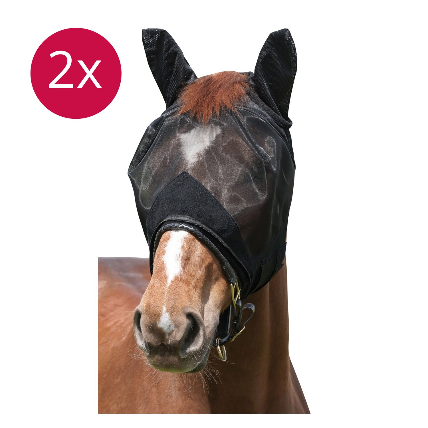IRISh INNOVATION Set Fliegenschutz - Fliegenmaske 2 in 1 – Ansicht 2