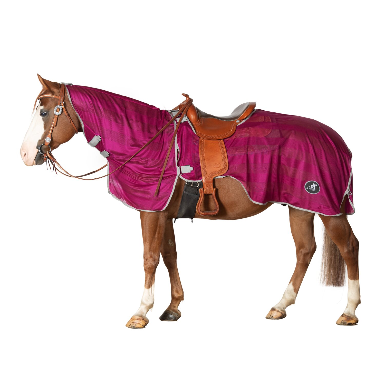 L-pro West Fliegen-Ausreitdecke für Westernsättel – Ansicht 1