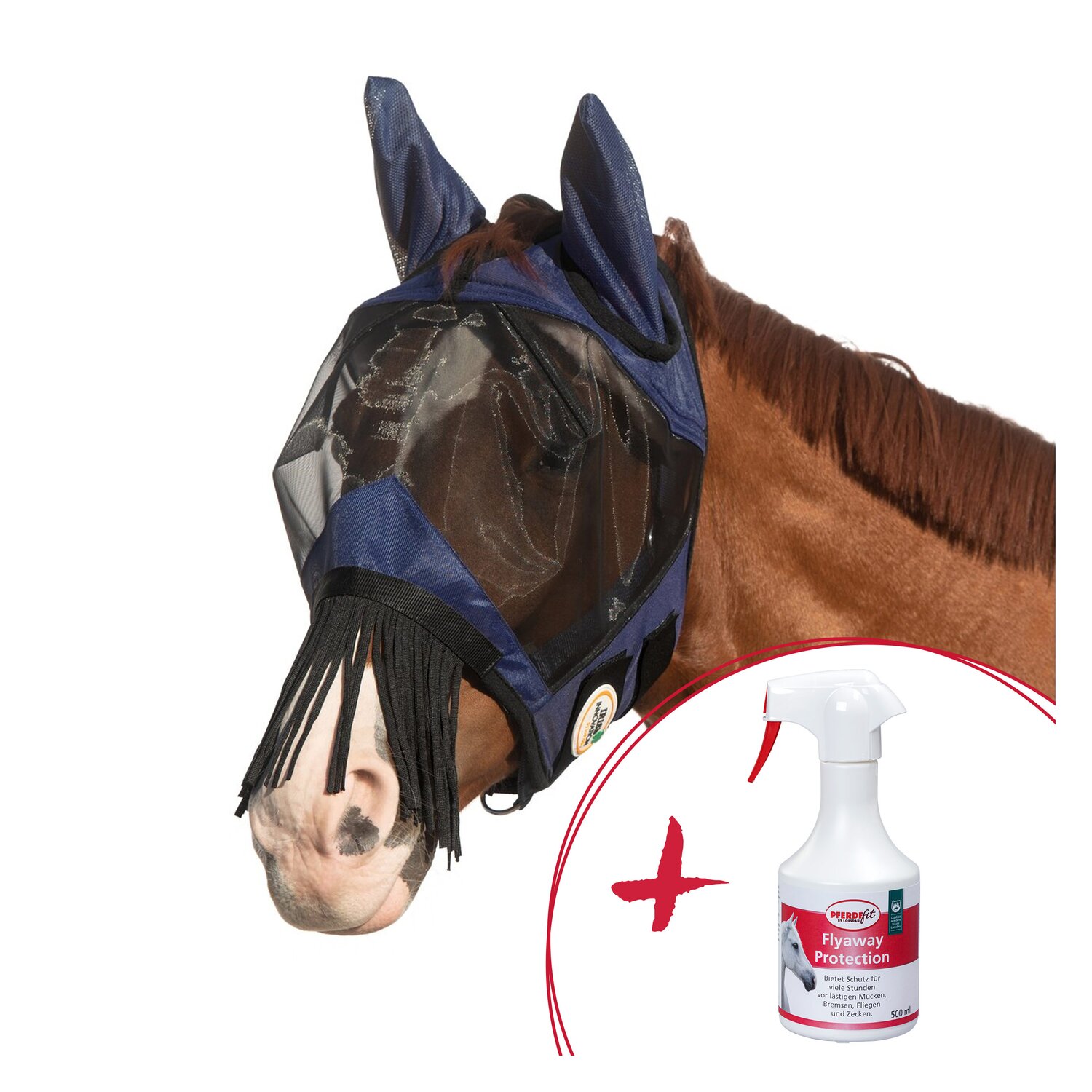 IRISh INNOVATION Set Fliegenschutz, Fliegenmaske + Flyaway Protection – Ansicht 1