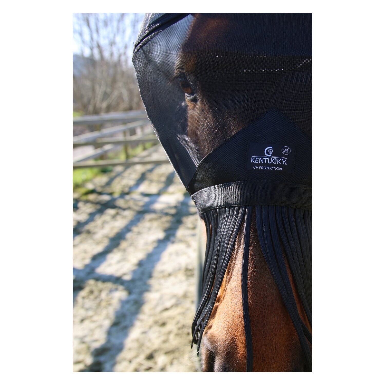 KENTUCKY Fliegenmaske Classic mit Fransen – Ansicht 4