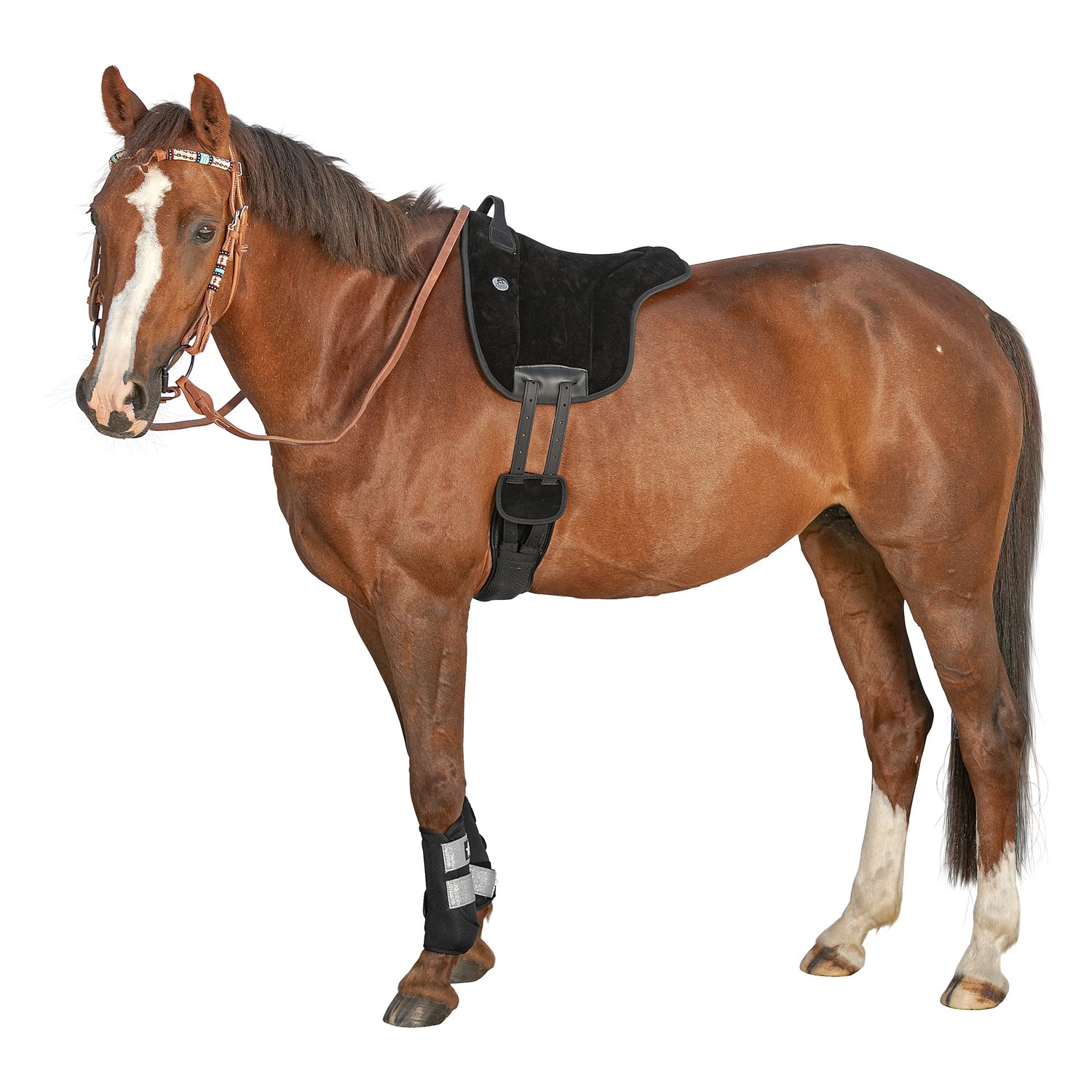 L-pro West Bareback-Pad Wildleder – Ansicht 3