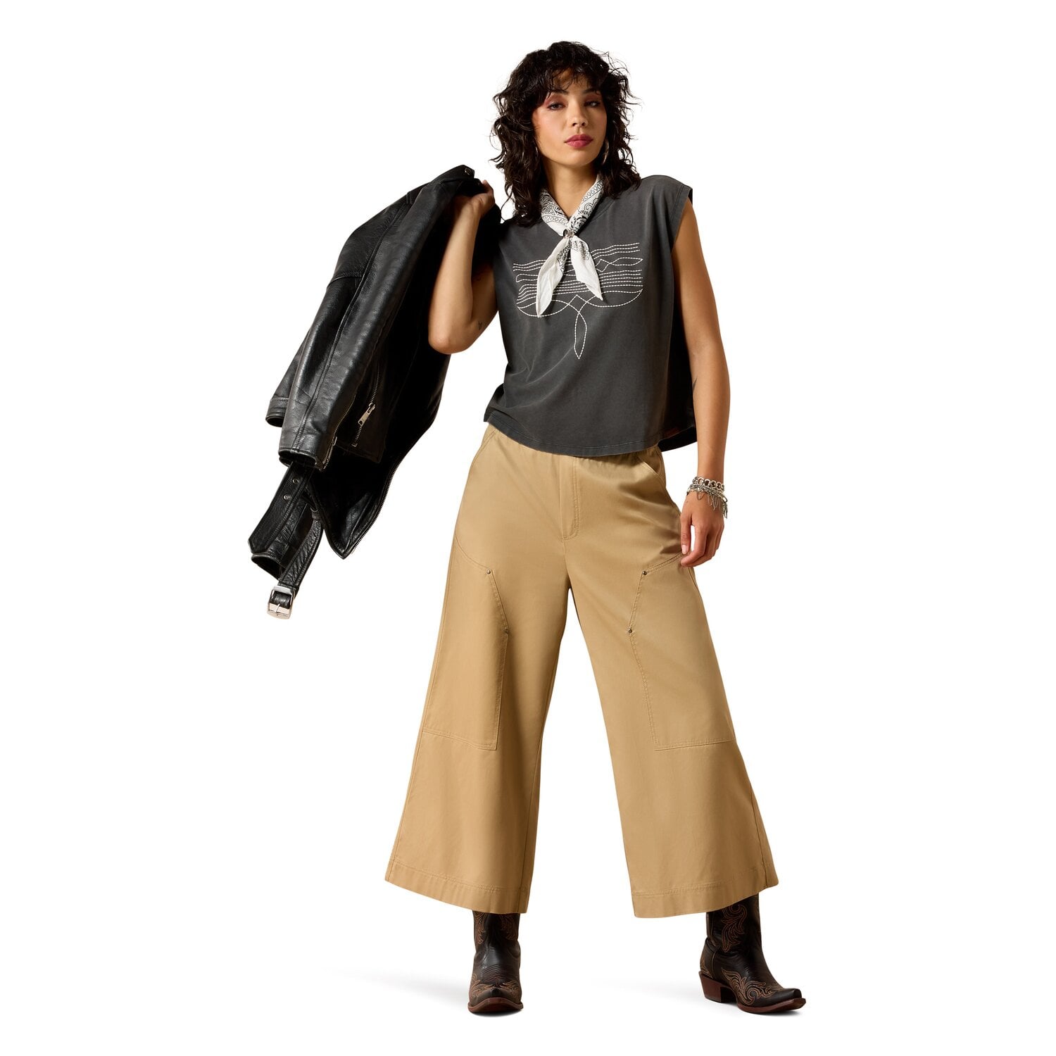 ARIAT T-Shirt Dallas Cropped Tee &ndash; Ansicht 3