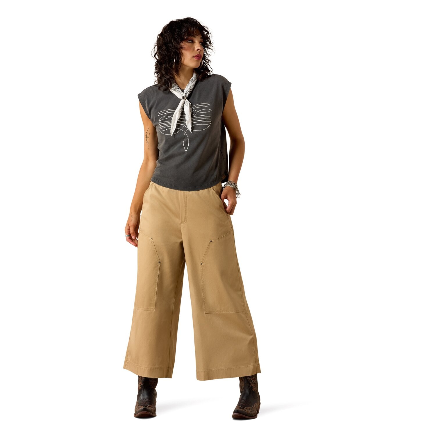 ARIAT T-Shirt Dallas Cropped Tee &ndash; Ansicht 4