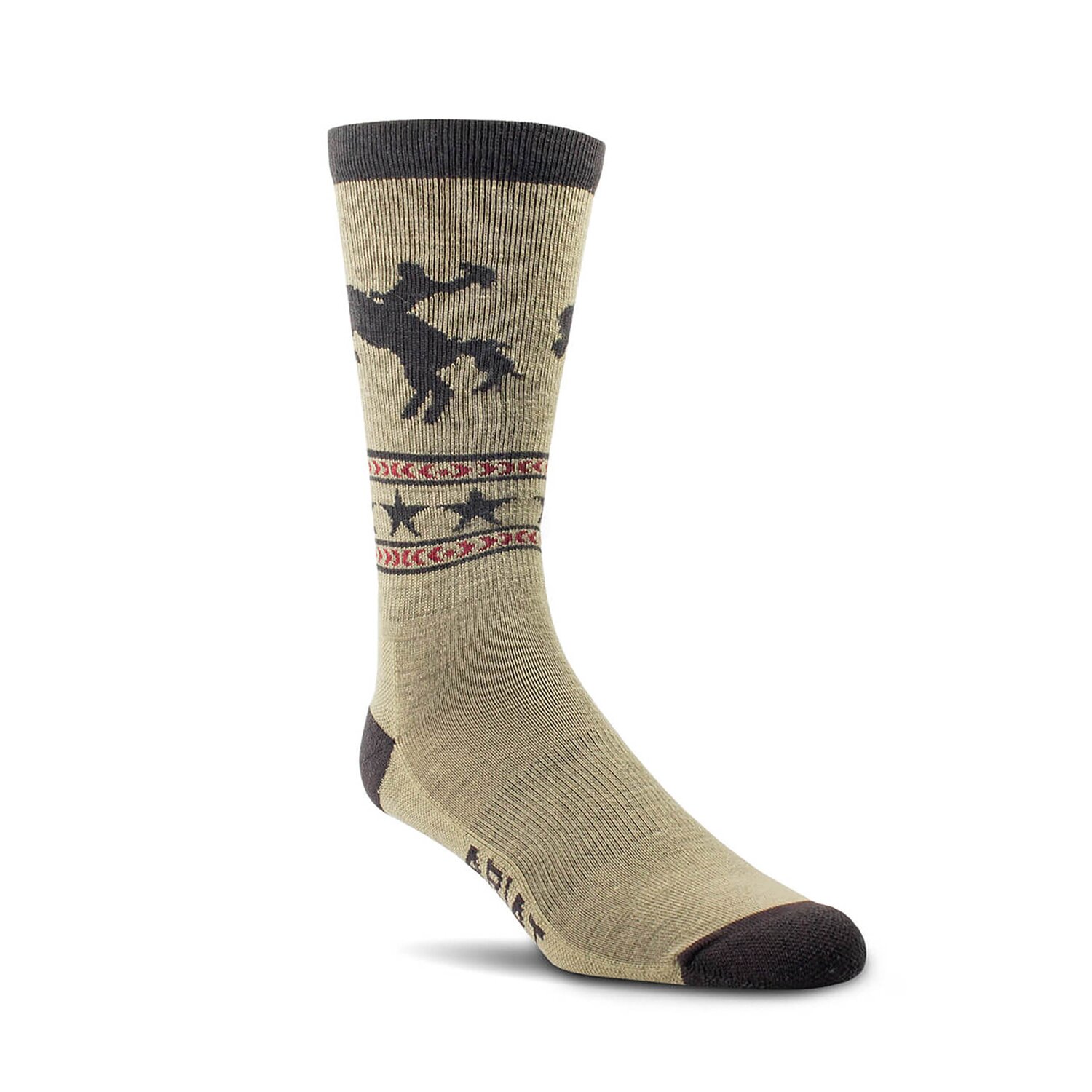 ARIAT Wollsocke Bronc Rider Mid Calf Everyday Performance Woll Sock &ndash; Ansicht 1