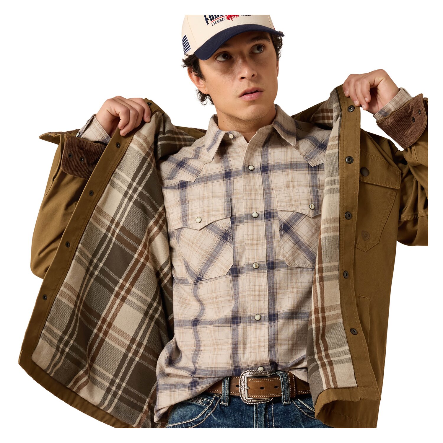 ARIAT Hemdjacke Retro Canvas Shirt Jacket &ndash; Ansicht 2