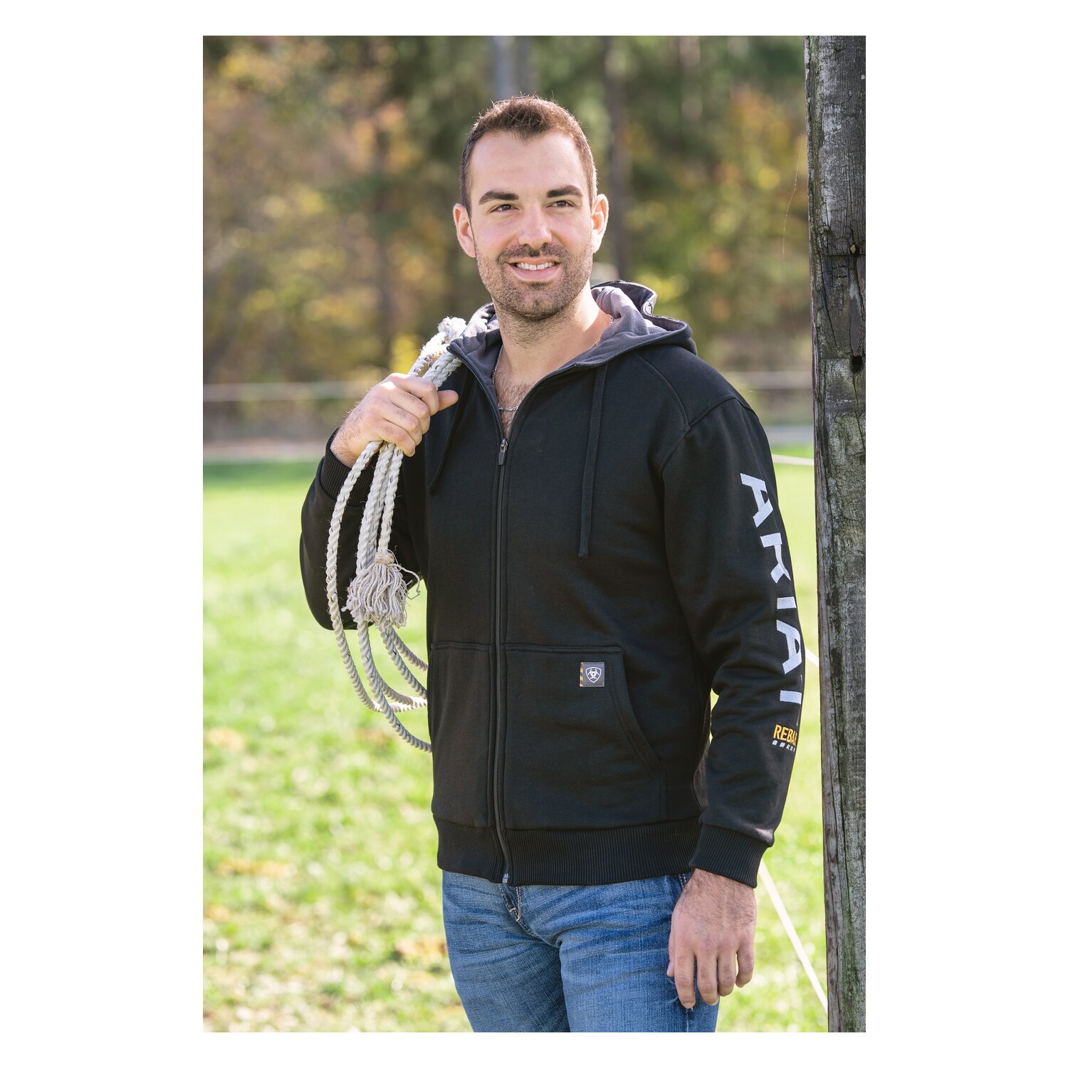 ARIAT Hoodie MNS Rebar All-Weather Full Zip – Ansicht 3