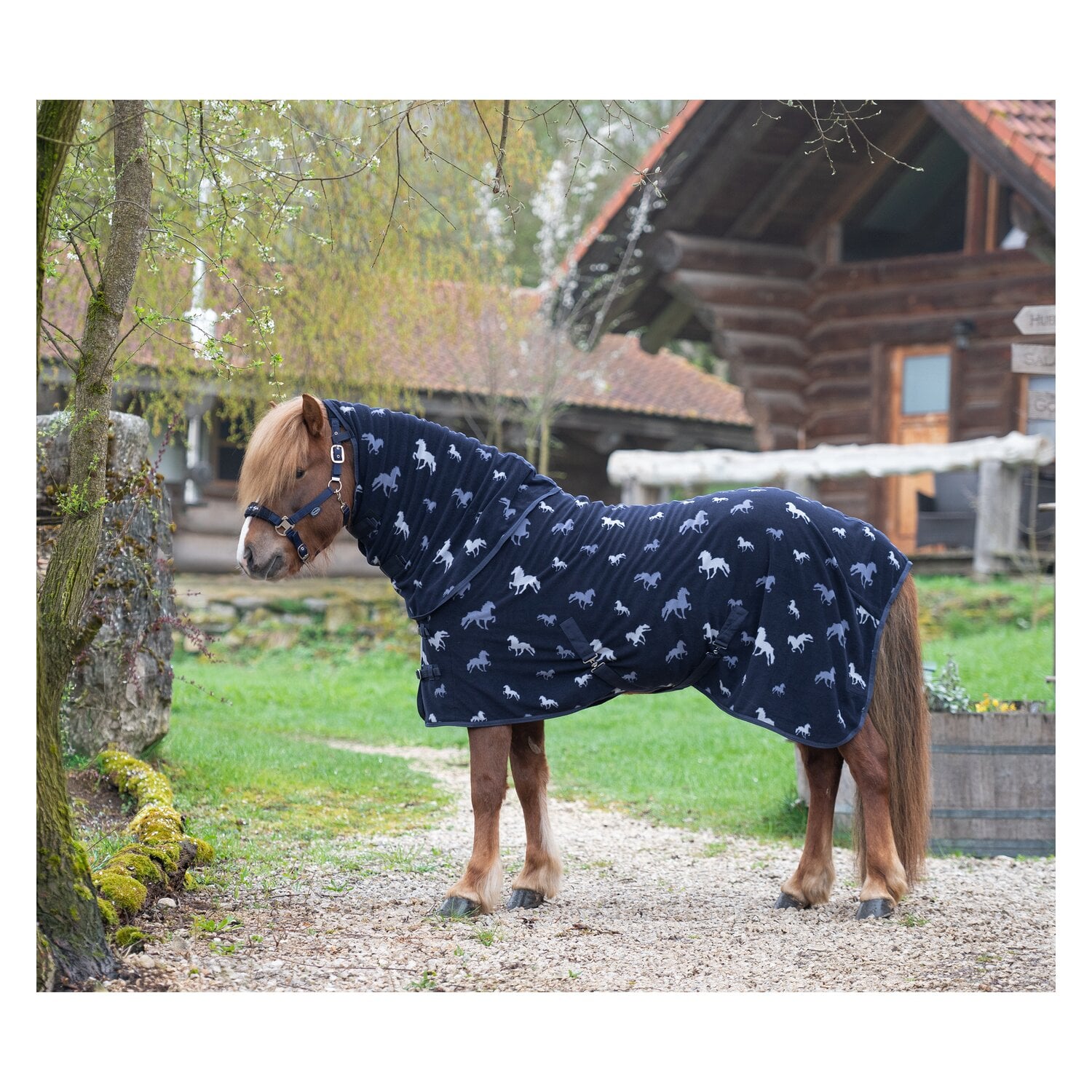 Horse-friends Island-Abschwitzdecke mit Halsteil &ndash; Ansicht 2