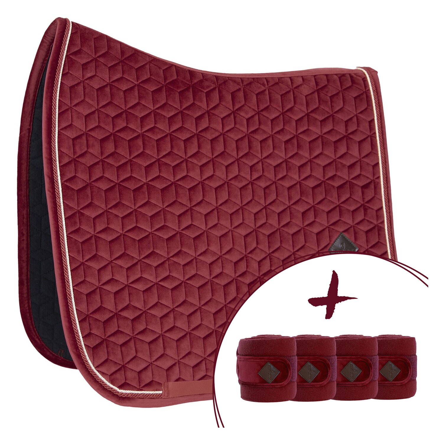 KENTUCKY Samt-Schabracke mit passendem Bandagen-Set – Ansicht 2