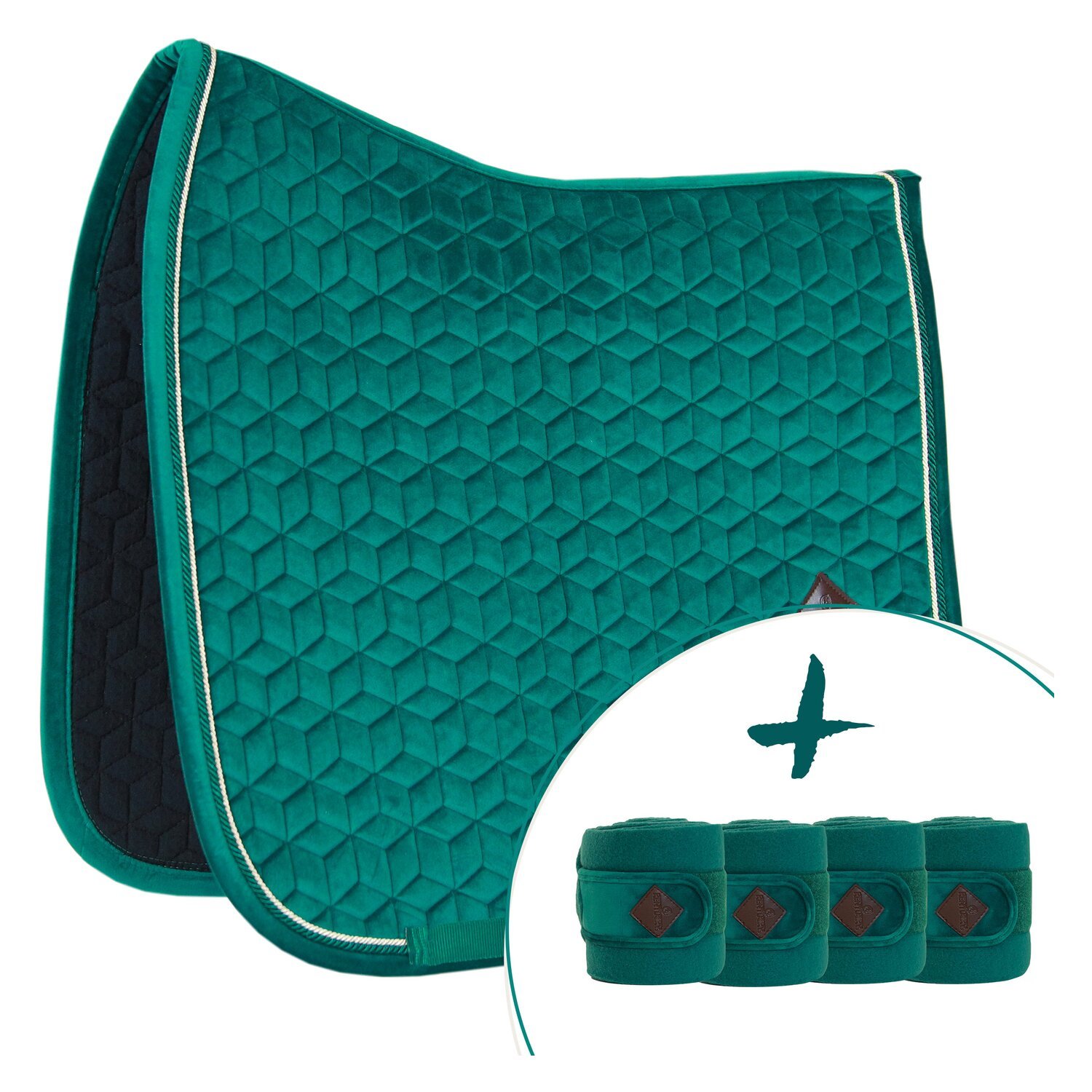 KENTUCKY Samt-Schabracke mit passendem Bandagen-Set – Ansicht 3