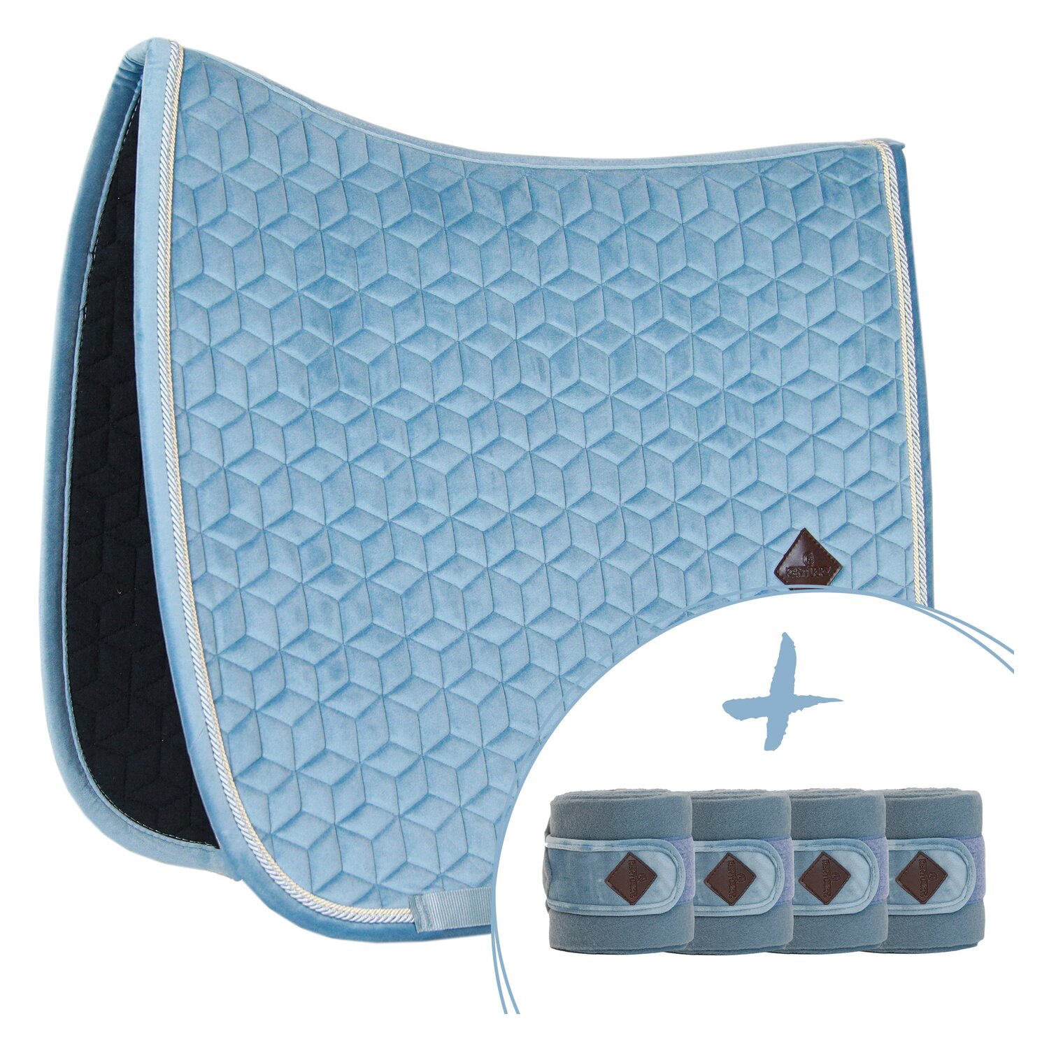 KENTUCKY Samt-Schabracke mit passendem Bandagen-Set – Ansicht 4