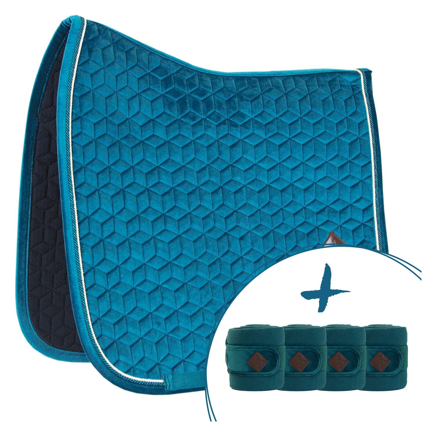 KENTUCKY Samt-Schabracke mit passendem Bandagen-Set – Ansicht 7