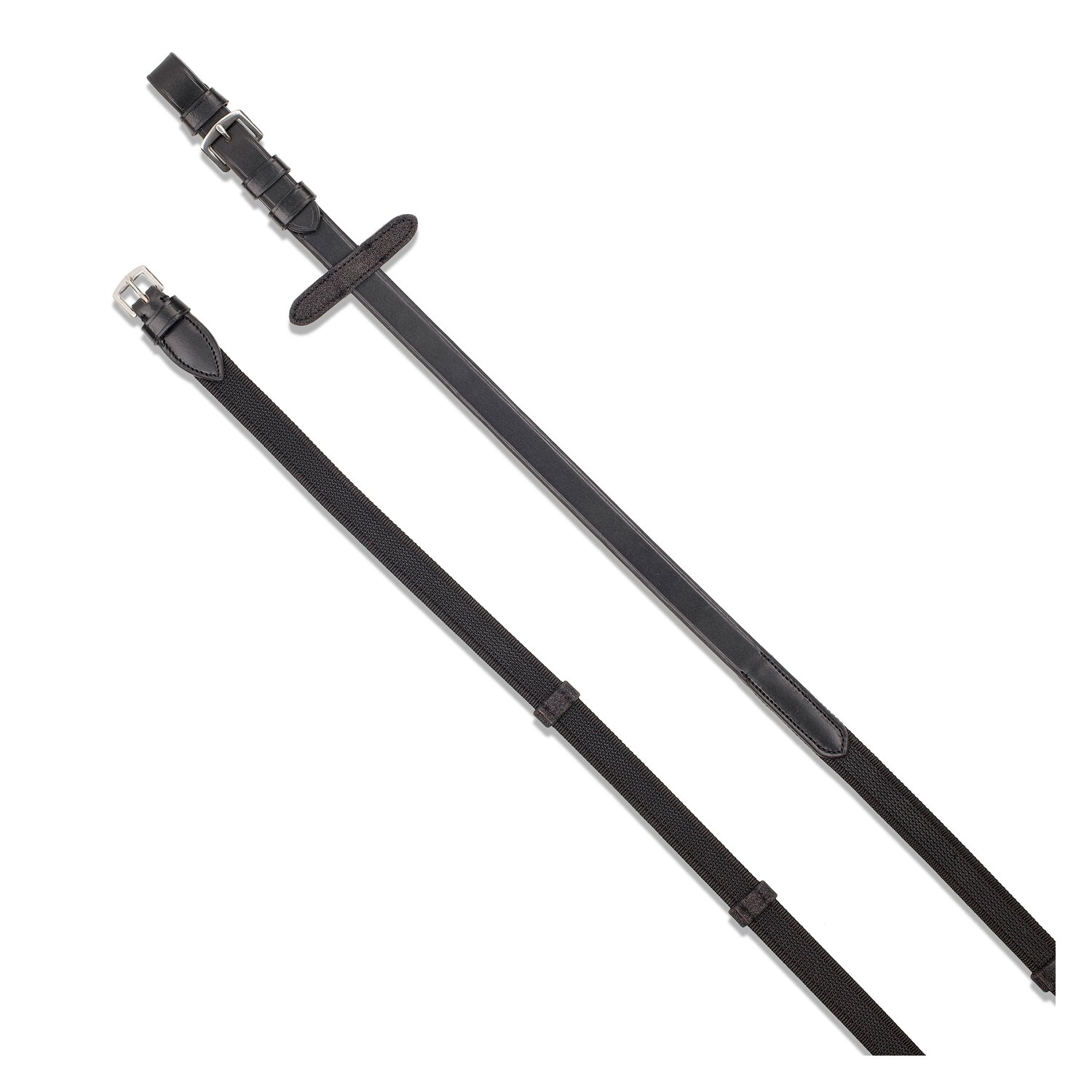 MONTIVUM Gurtzügel mit Anti-Slip-Gewebe schwarz/Glitzer Pony