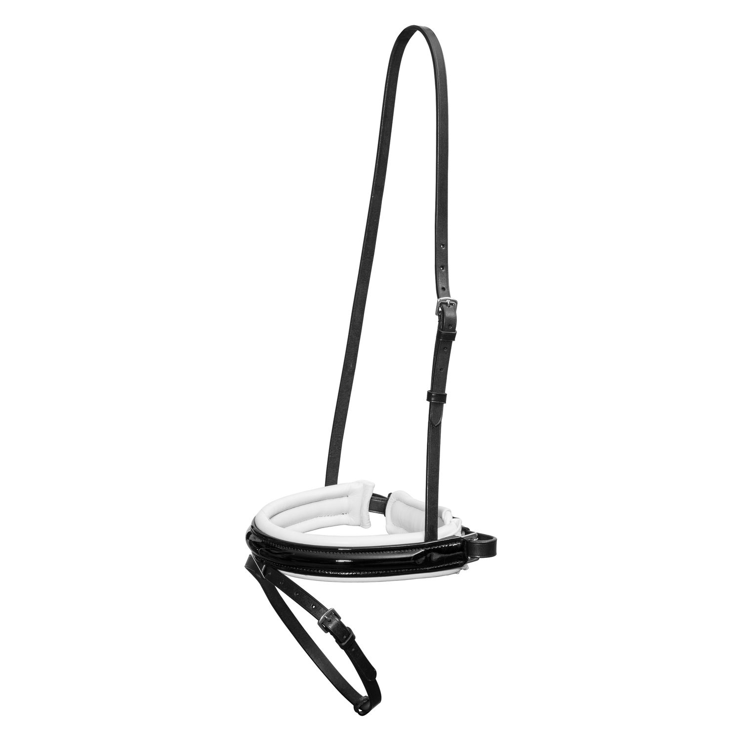 Schwedisches Reithalfter Soft & Lack – Ansicht 1