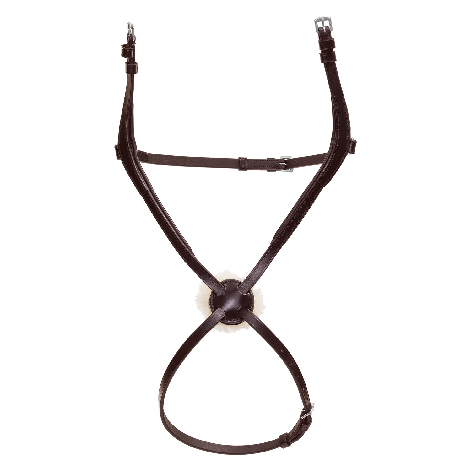 MONTIVUM Mexikanisches Reithalfter mit Fell &ndash; Ansicht 1