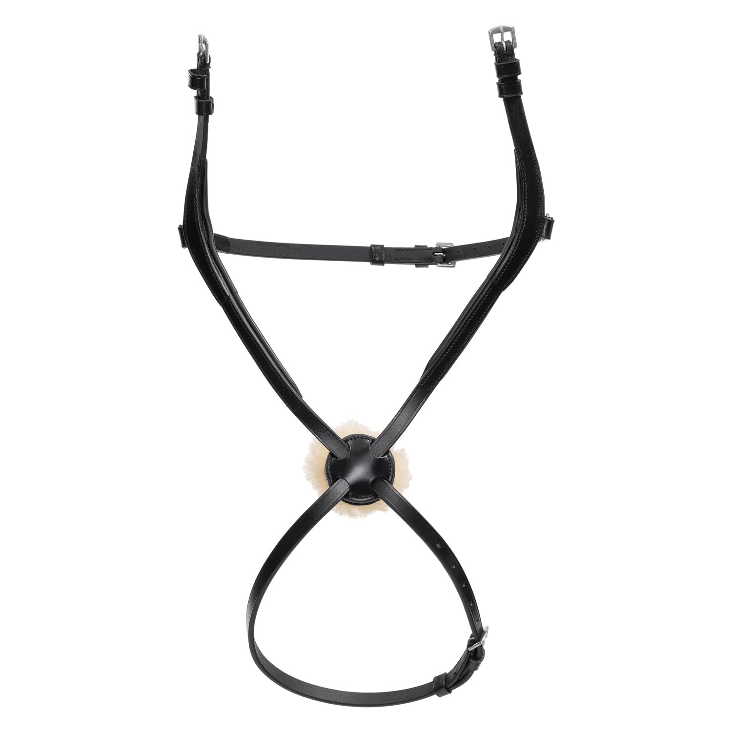 MONTIVUM Mexikanisches Reithalfter mit Fell – Ansicht 1