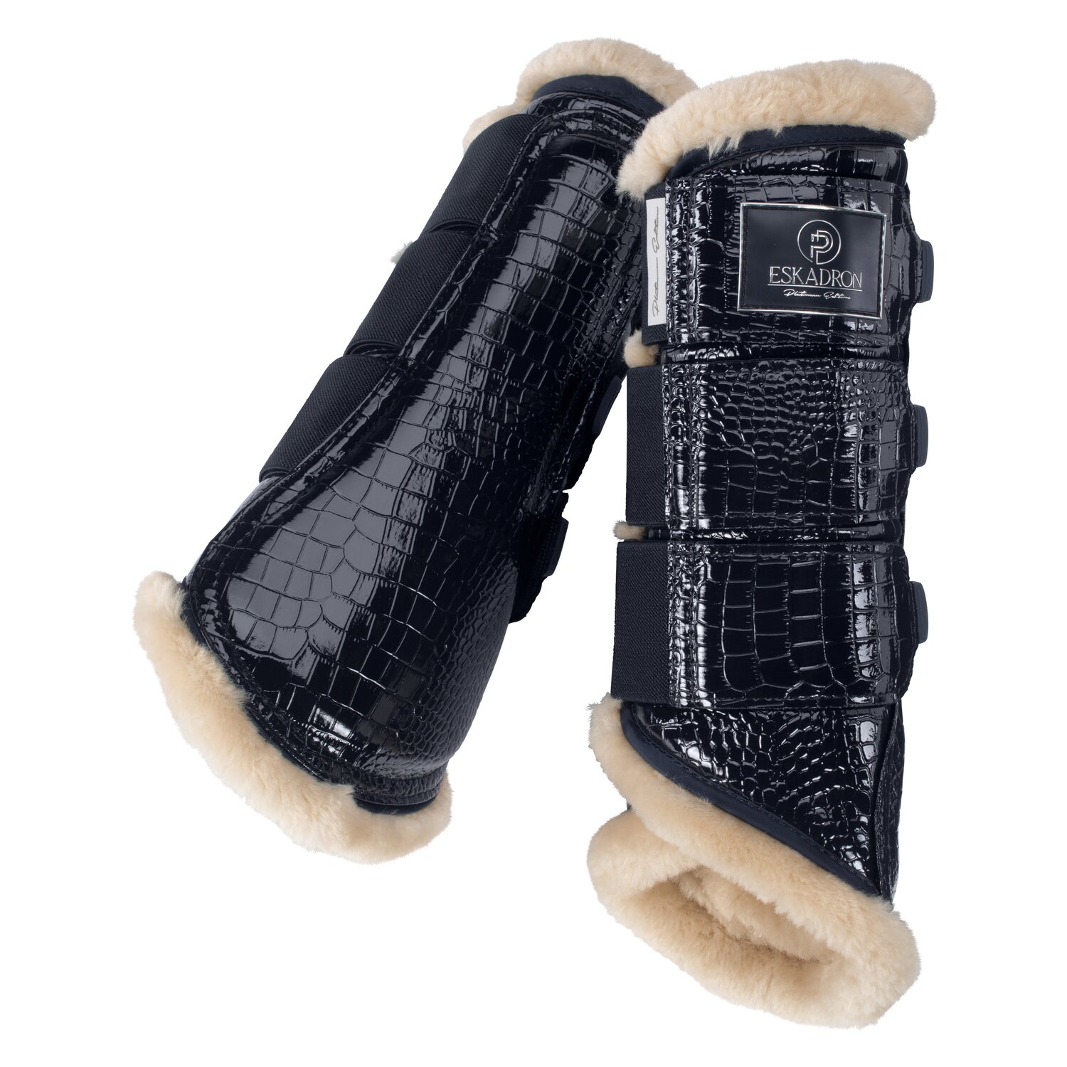 ESKADRON Platinum Gamaschen Croco FauxFur &ndash; Ansicht 1