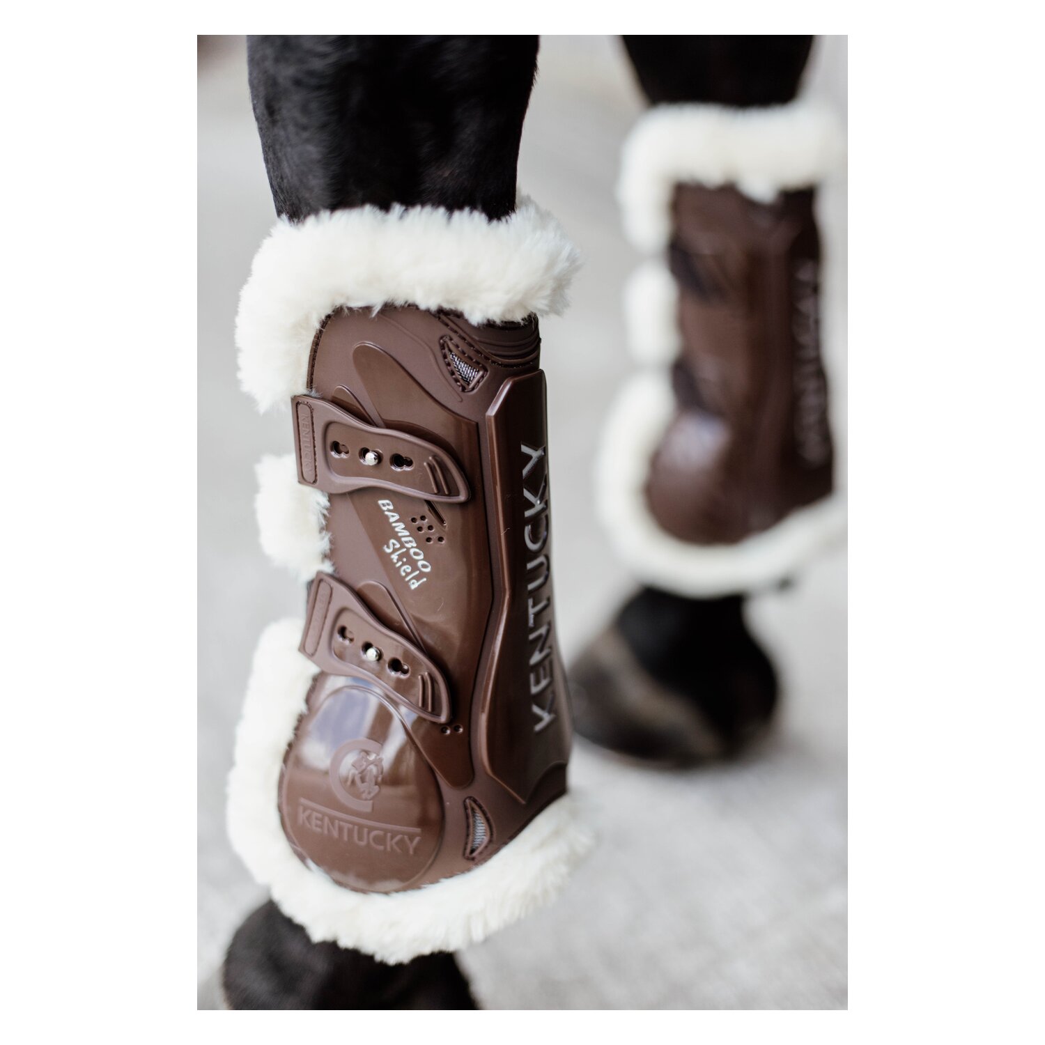 KENTUCKY Springgamaschen Vegan Sheepskin Bamboo Shield, für Vorderbeine – Ansicht 6