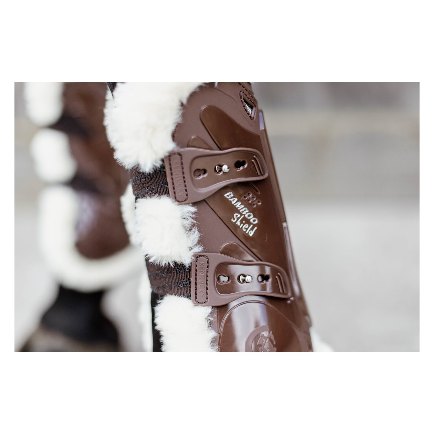 KENTUCKY Springgamaschen Vegan Sheepskin Bamboo Shield, für Vorderbeine – Ansicht 7