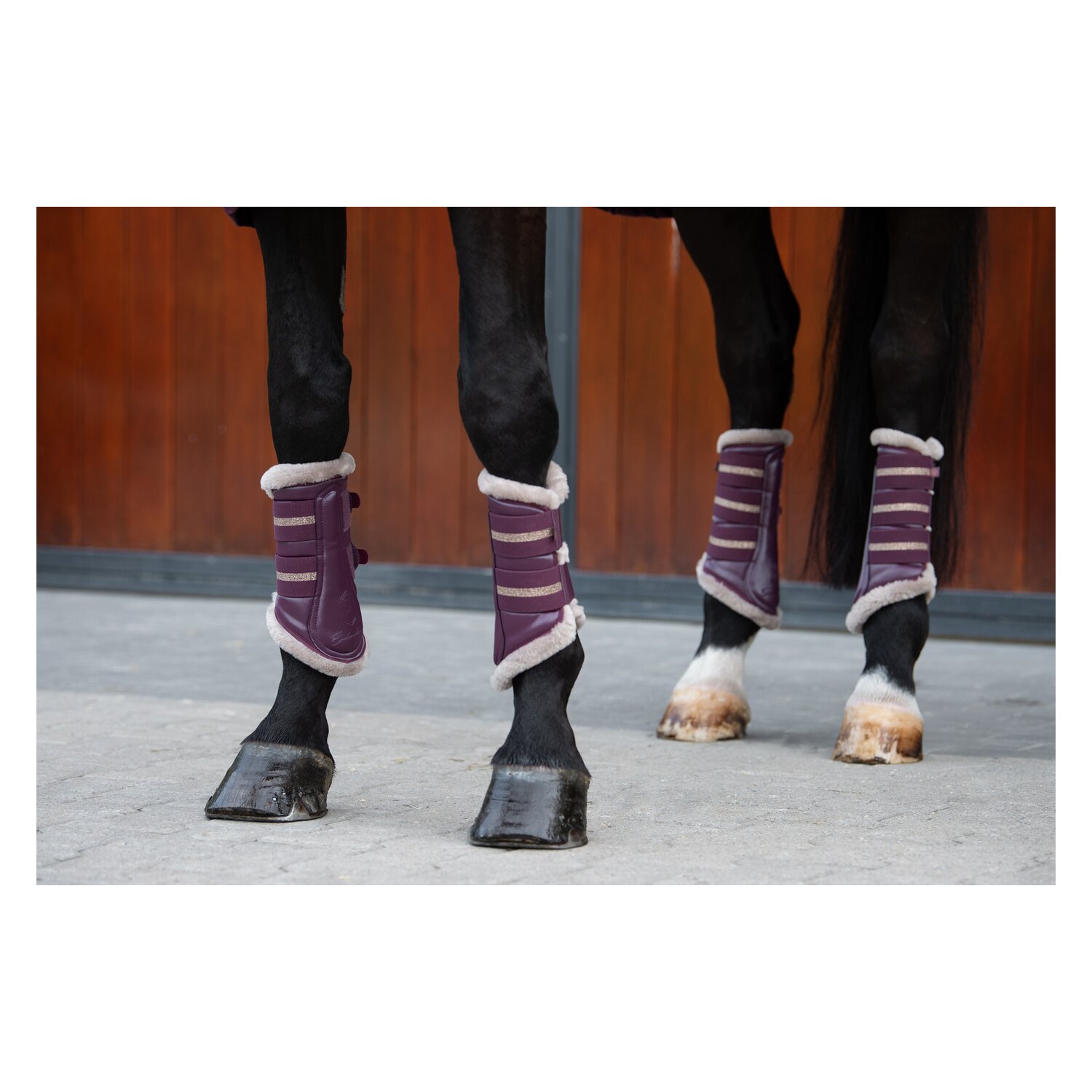ESKADRON Heritage Gamaschen Glamslate FauxFur – Ansicht 3