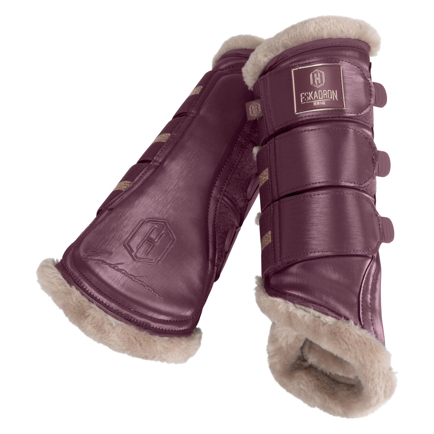 ESKADRON Heritage Gamaschen Glamslate FauxFur – Ansicht 1