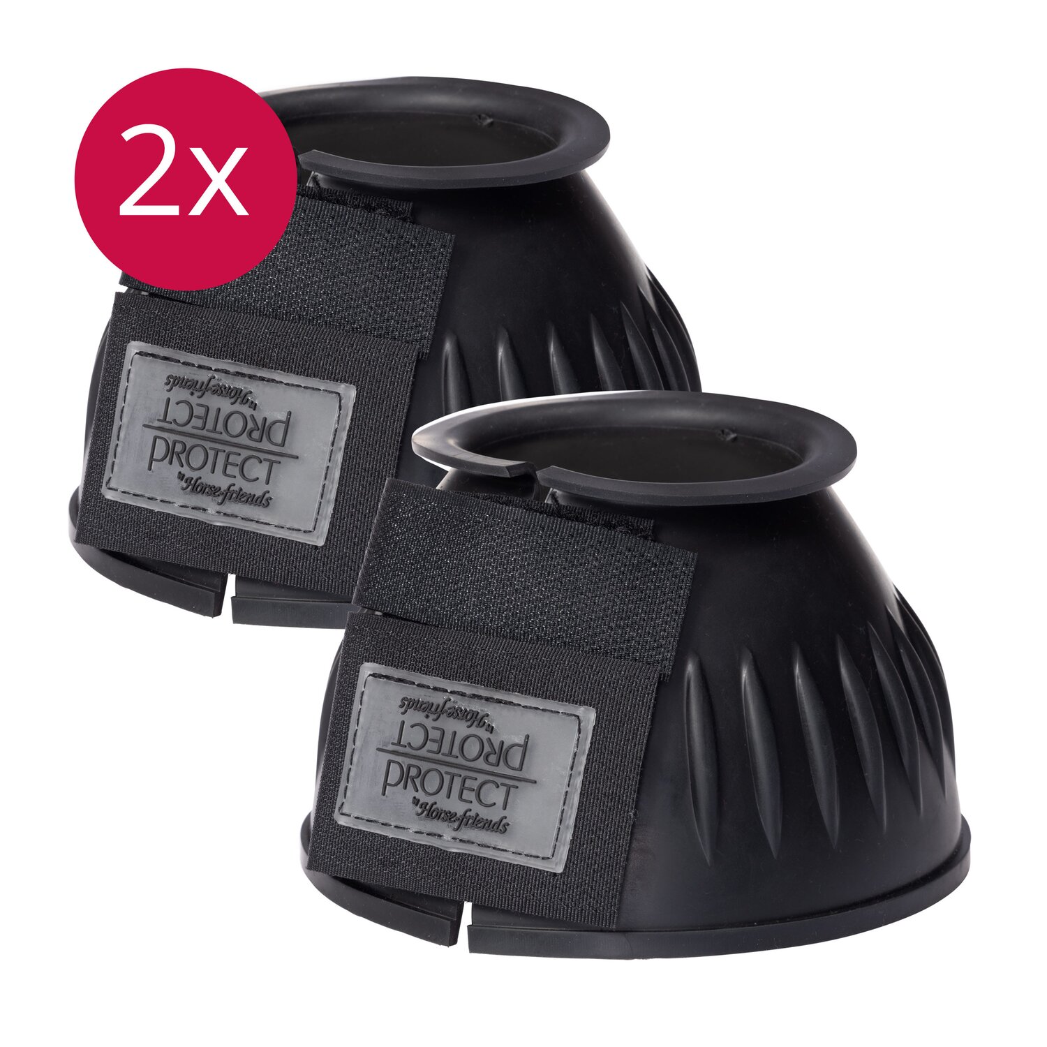PROTECT by Horse-friends Set Beinschutz II, Hufglocken Gummi – Ansicht 1