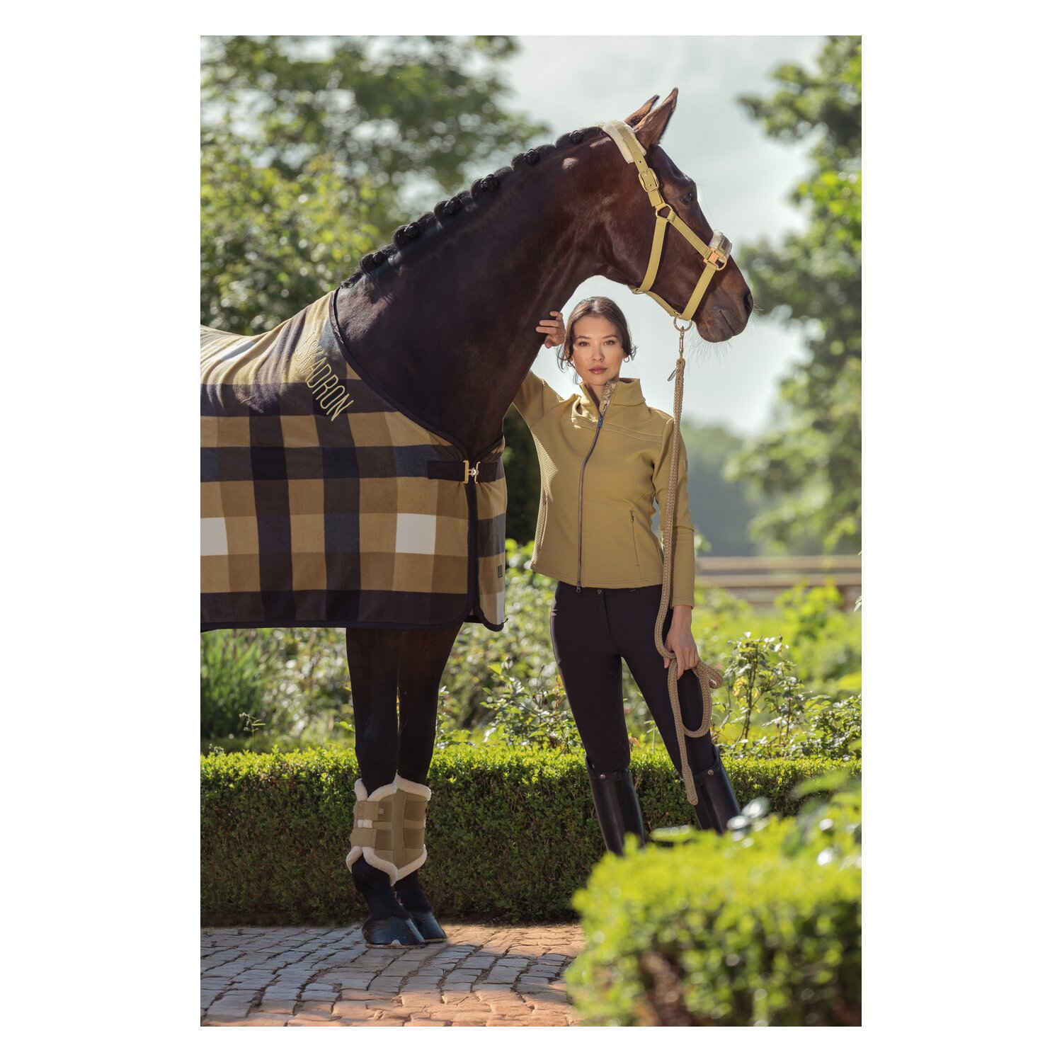 ESKADRON Heritage Abschwitzdecke Fleece Check – Ansicht 4